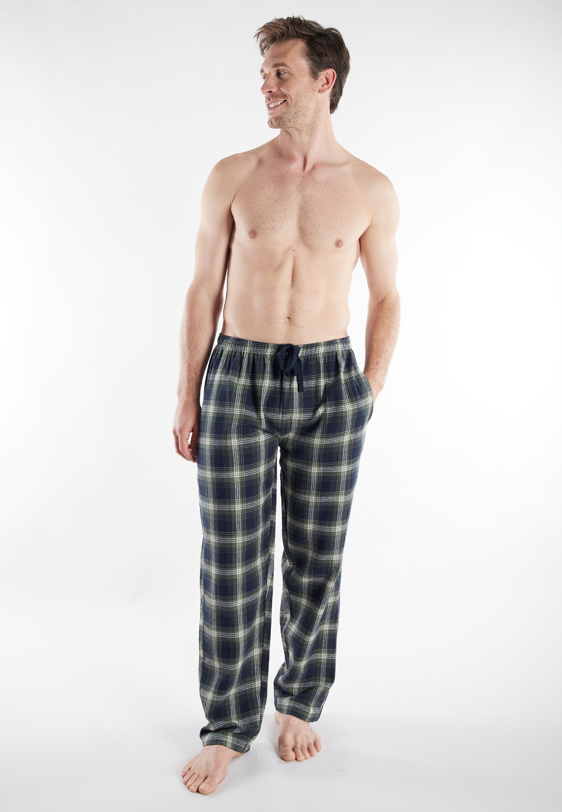 CECEBA Schlafhose CECEBA Herren Lange-Hose grün günstig online kaufen