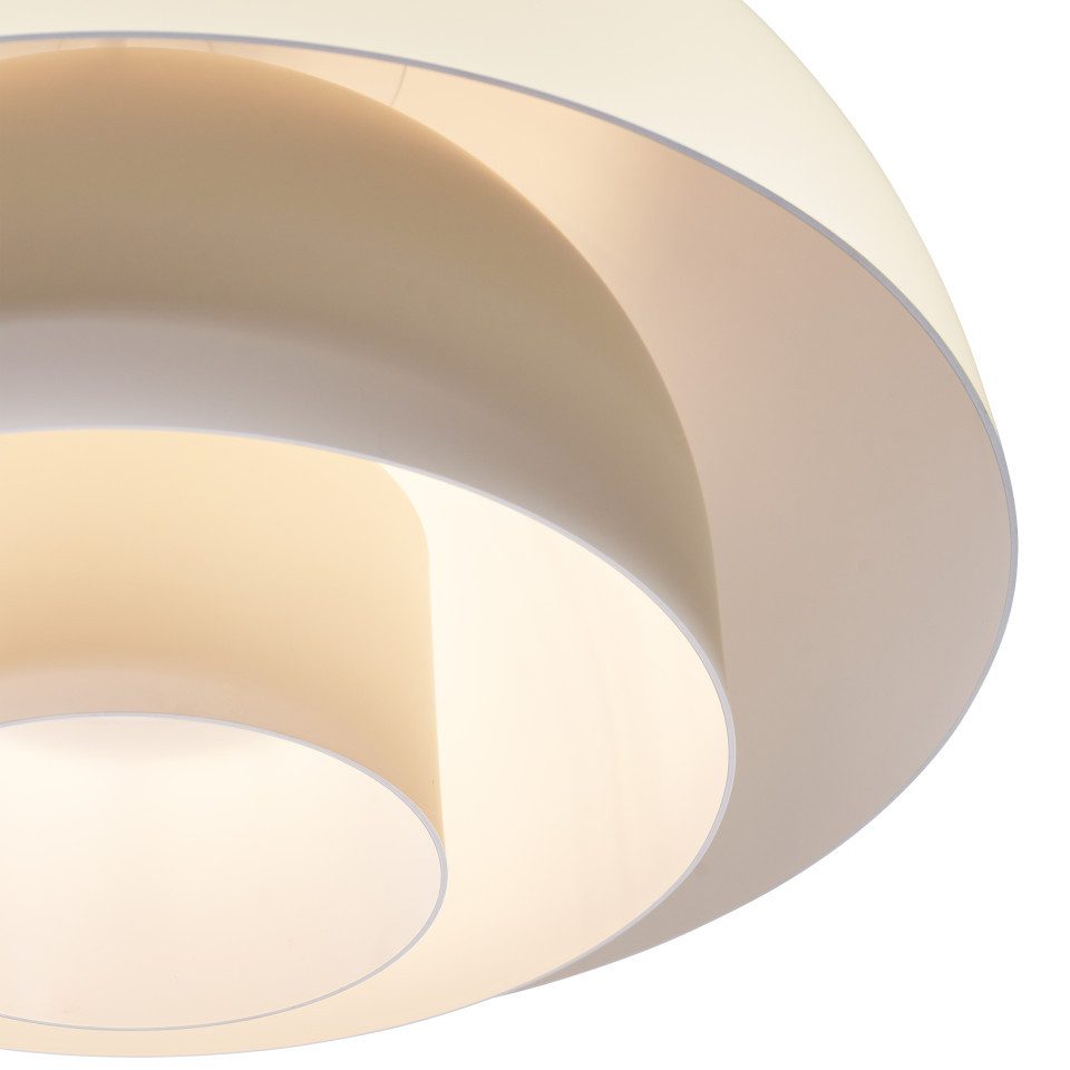 Qazqa Pendelleuchte Loes, ohne Leuchtmittel, Warmweiß, QAZQA Hängeleuchte, e27, Crème, Aluminium, Skandinavisch