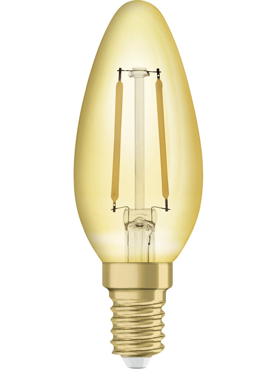 Osram LED-Leuchtmittel Osram LED Kerzenlampe E14 2,5 W warmweiß amber, Nicht dimmbar nicht Smart Home-fähig