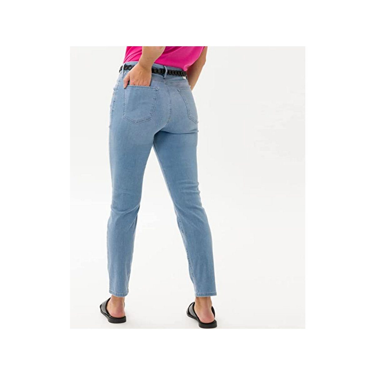hellblau (1-tlg) 5-Pocket-Jeans Brax uni