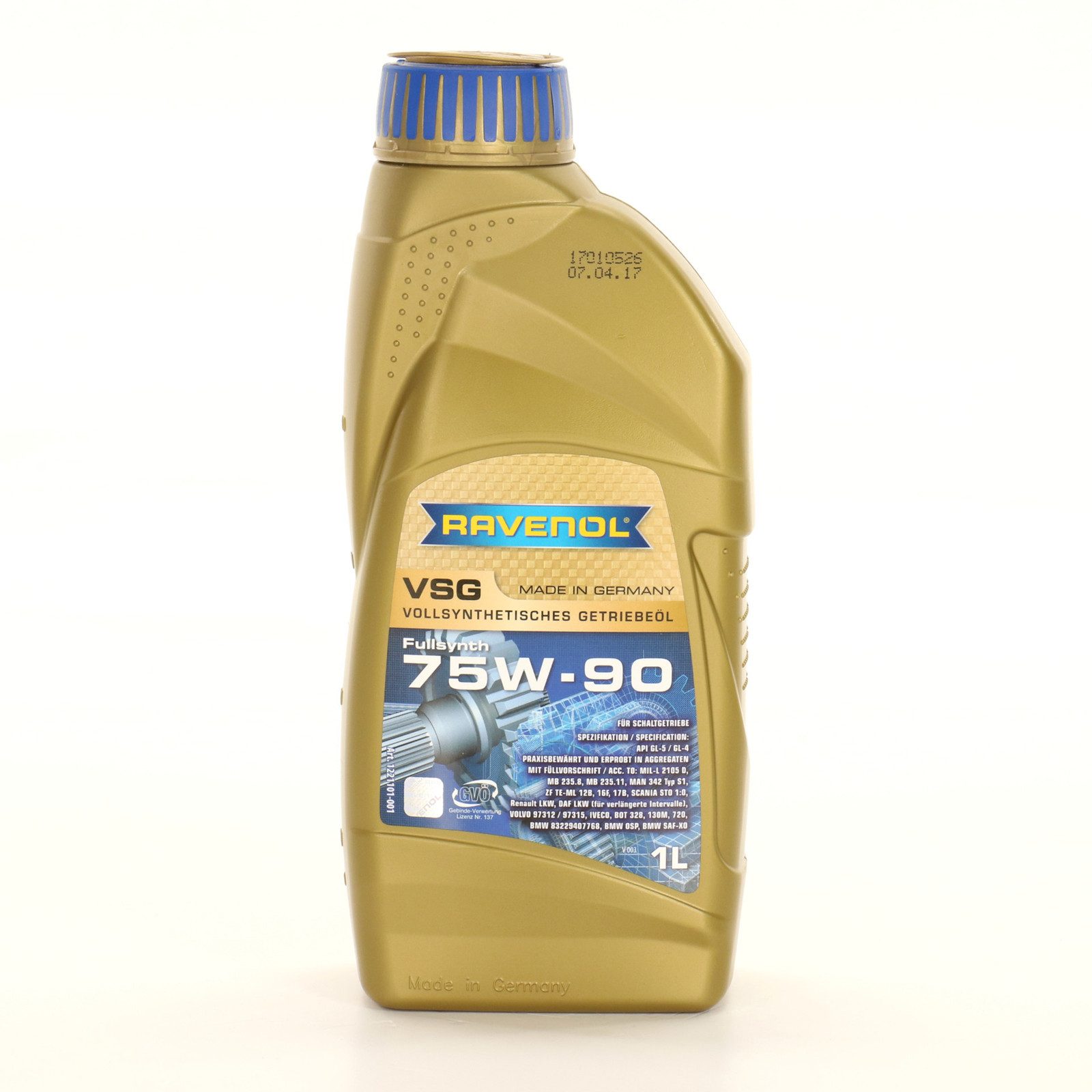 Ravenol Getriebeöl RAVENOL VSG SAE 75W-90 Getriebeöl Schaltgetriebe API GL-4 MIL-L-2105D, (1-tlg)