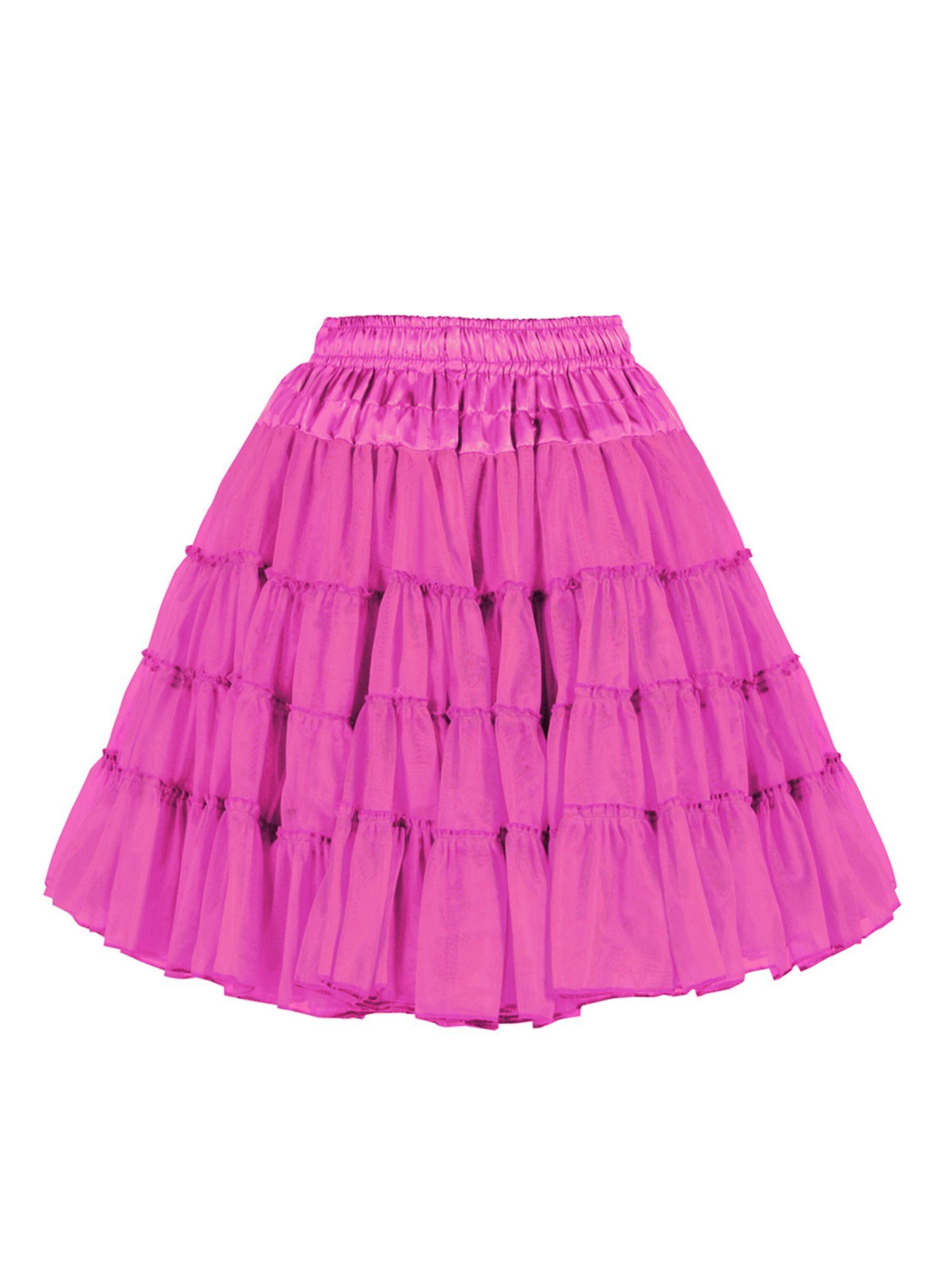 thetru Kostüm Petticoat Deluxe rosa 2-lagig, Mittellanger Unterrock in zwei günstig online kaufen