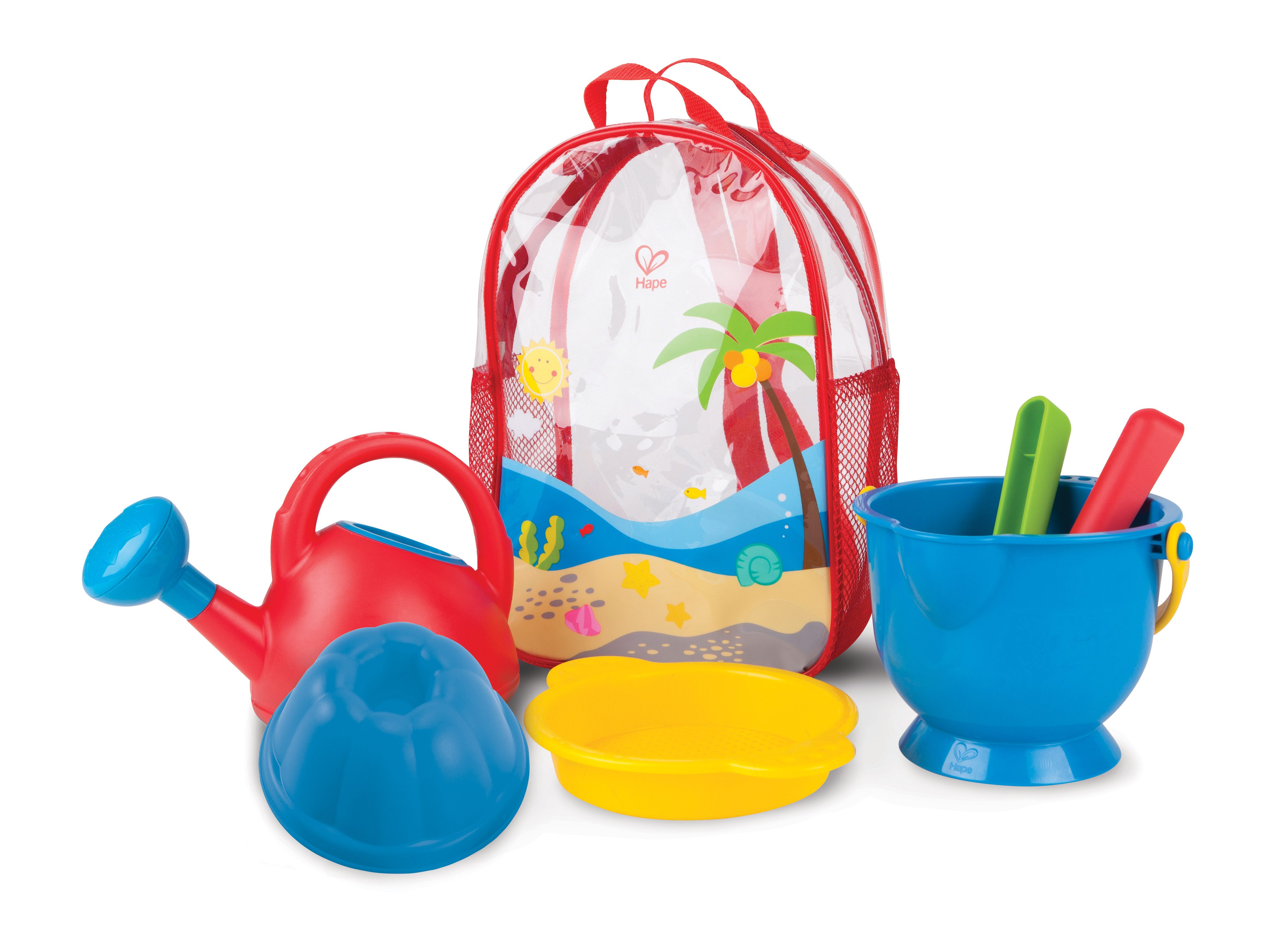 Hape Sandform-Set Strandrucksack Grundausstattung