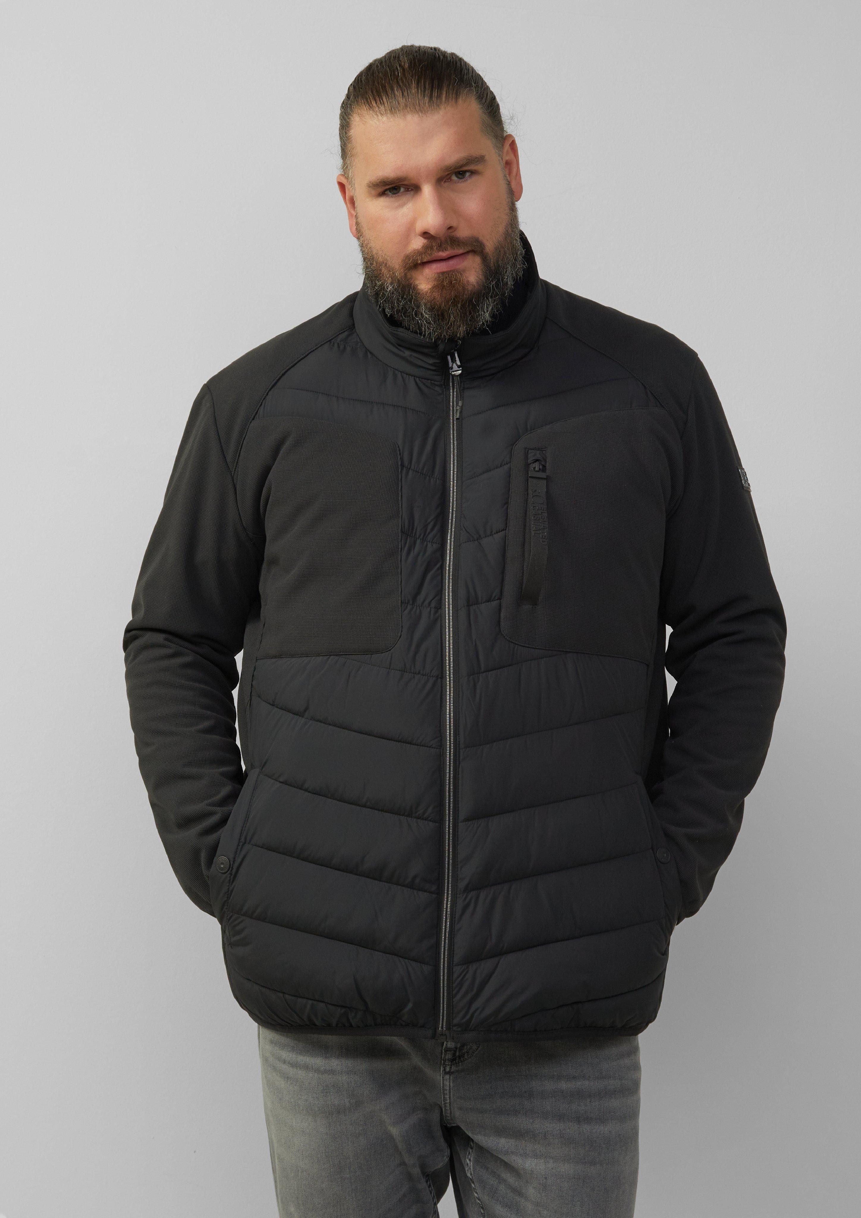 s.Oliver Outdoorjacke Materialmix-Jacke mit sportiven Kontrastdetails günstig online kaufen