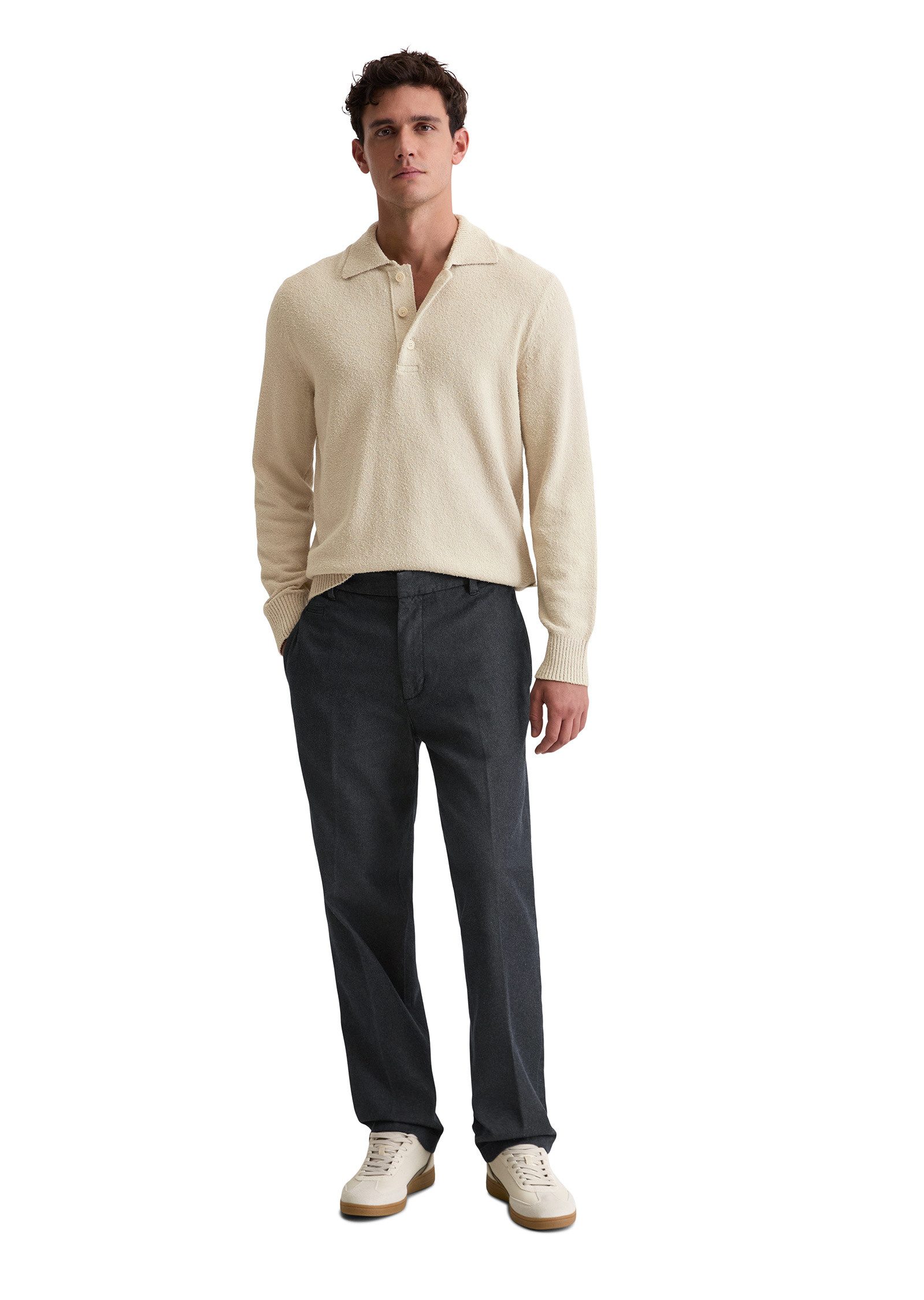 Marc O'Polo Strickpullover aus Bio-Baumwoll-Bouclé