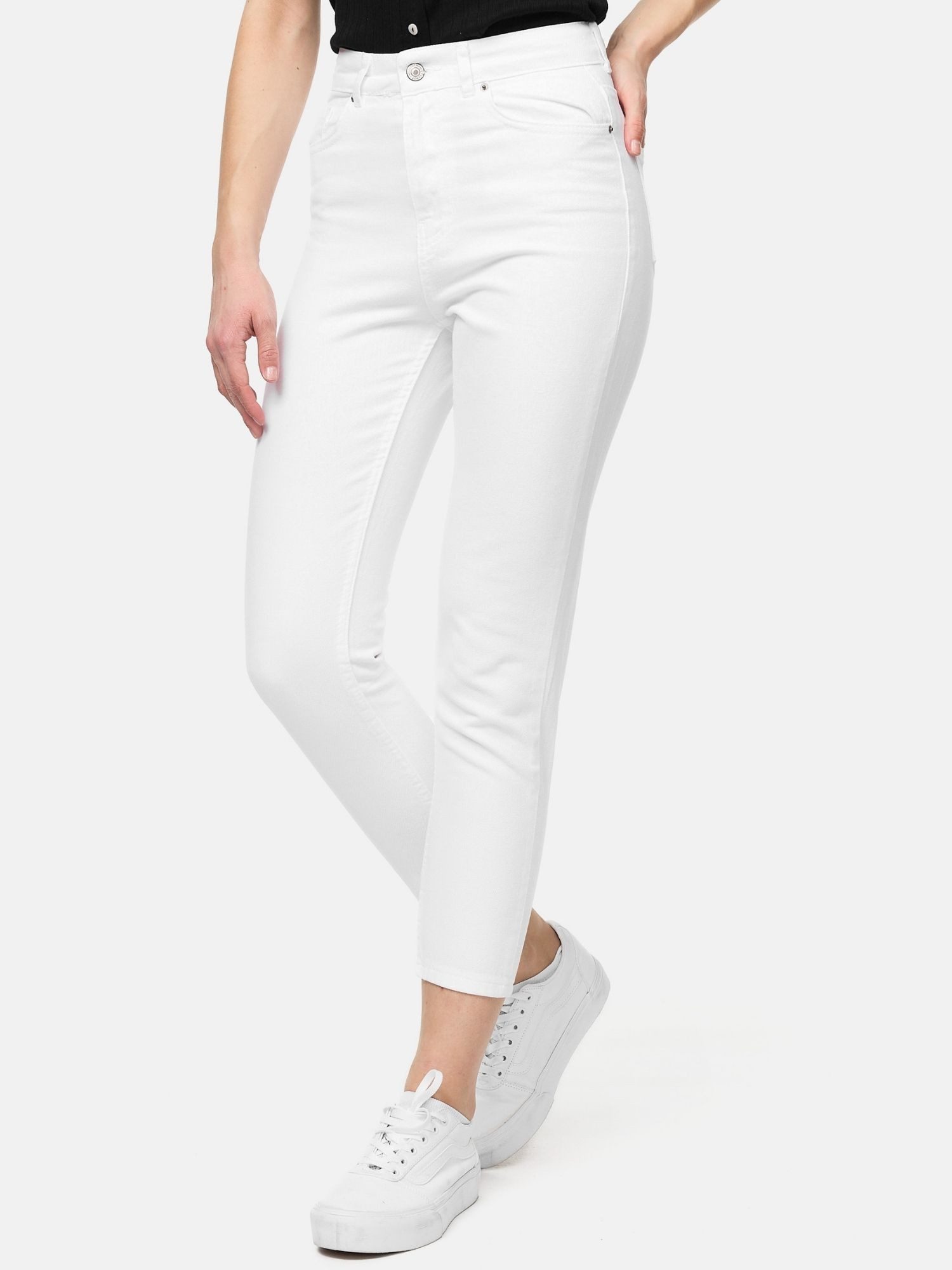 Tazzio Mom-Jeans F129 Mom Fit Schnitt, High Waist, lockere Passform, Tapered Leg – Bild 5 von 5