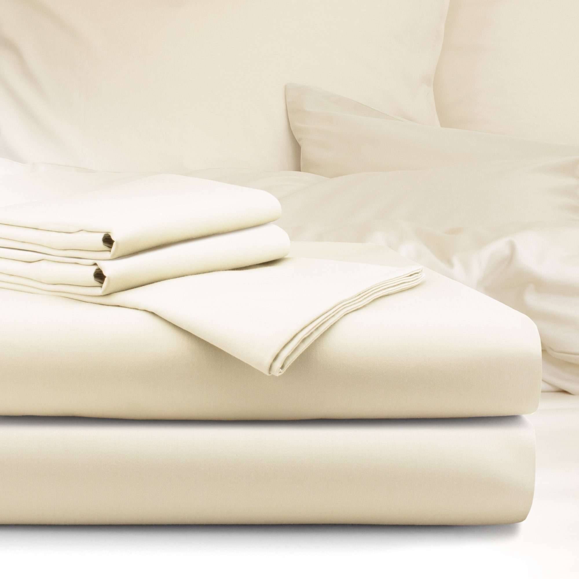 Bettwäsche Mako Satin, bo&button, Mako-Satin, 2 teilig, Bettwäsche Set, 100% Bio Baumwolle (Long Staple 300), ALLE GRÖßEN