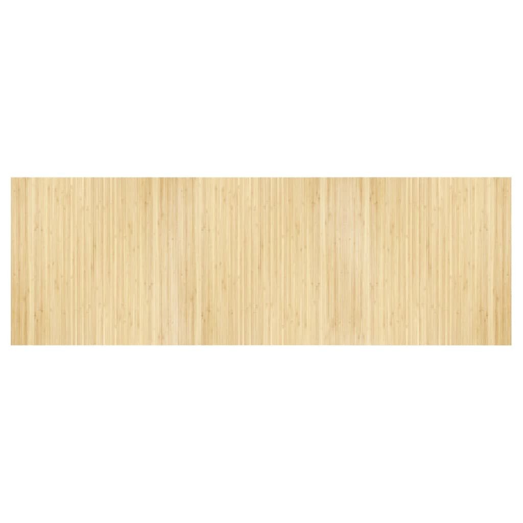 Teppich Teppich Rechteckig Hell Natur 100x300 cm Bambus
