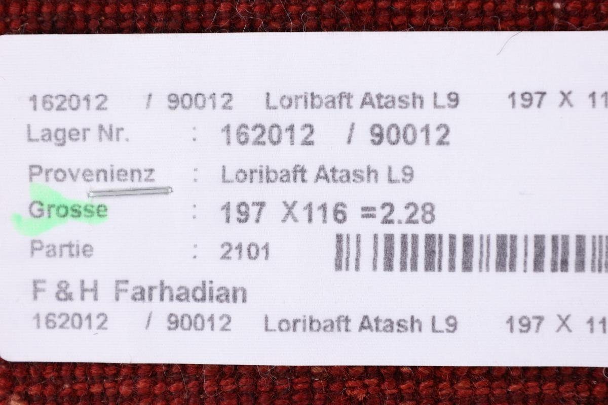 Orientteppich Perser Nain Handgeknüpfter Höhe: Loribaft Moderner, rechteckig, Gabbeh Nowbaft 117x198 Trading, mm 12