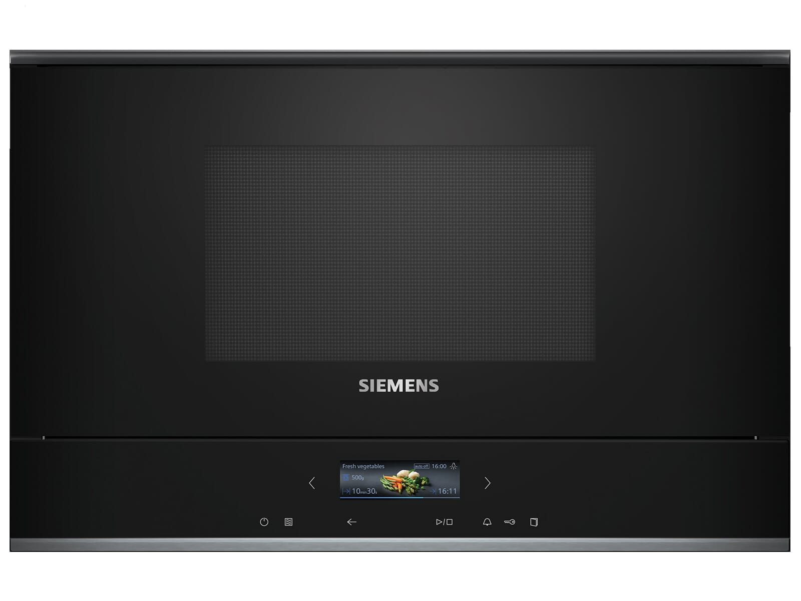SIEMENS Einbau-Mikrowelle, Grill, Mikrowelle, Einfache Handhabung in schickem Design