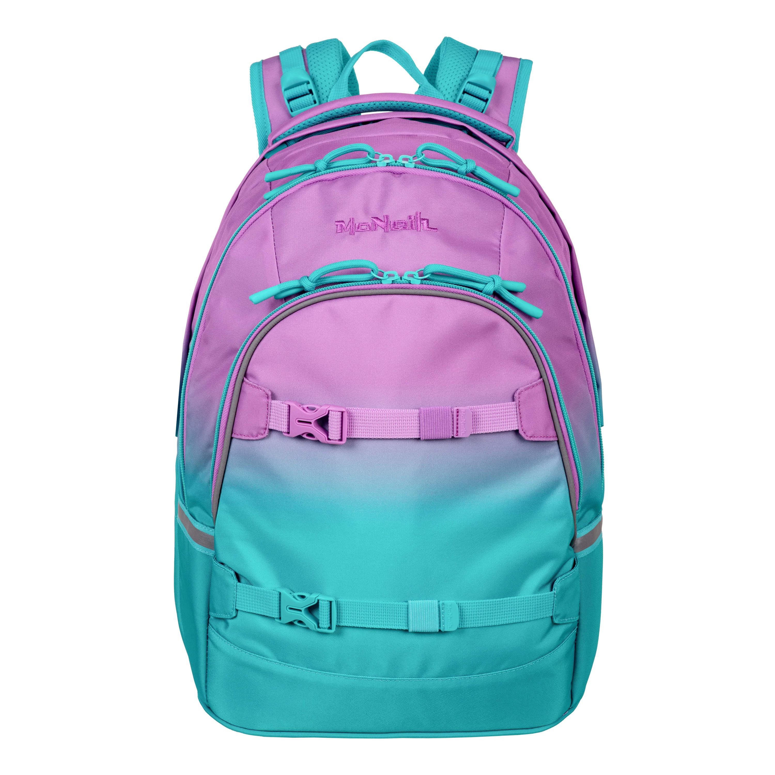 McNeill Schulranzen Schulrucksack MILO Blueberry 2-teilig günstig online kaufen