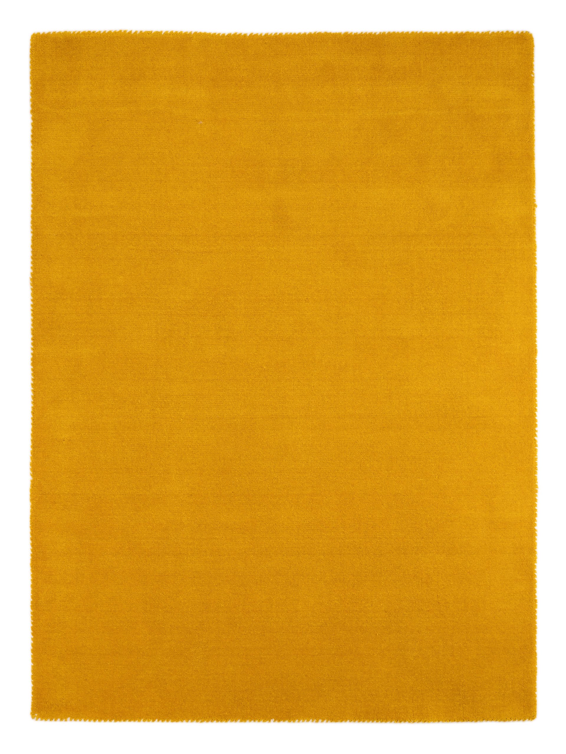 carpetfine Wollteppich »Gabbeh Lola Uni«, rechteckig, 14 mm Höhe, mit natür günstig online kaufen