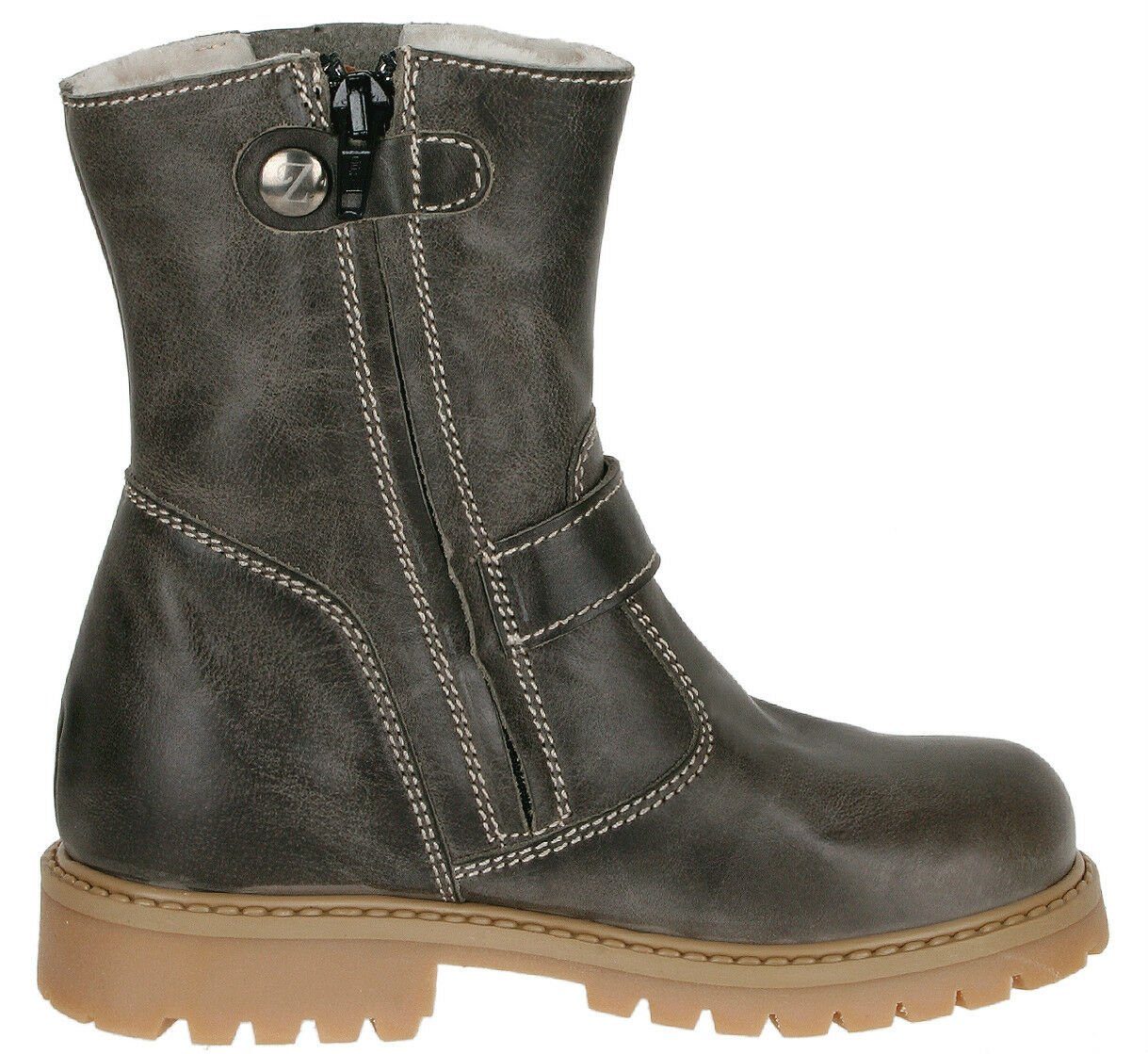 Zecchino d'Oro Zecchino d'Oro Stiefel Stiefeletten Biker M04-6418 Lammfell Stiefelette