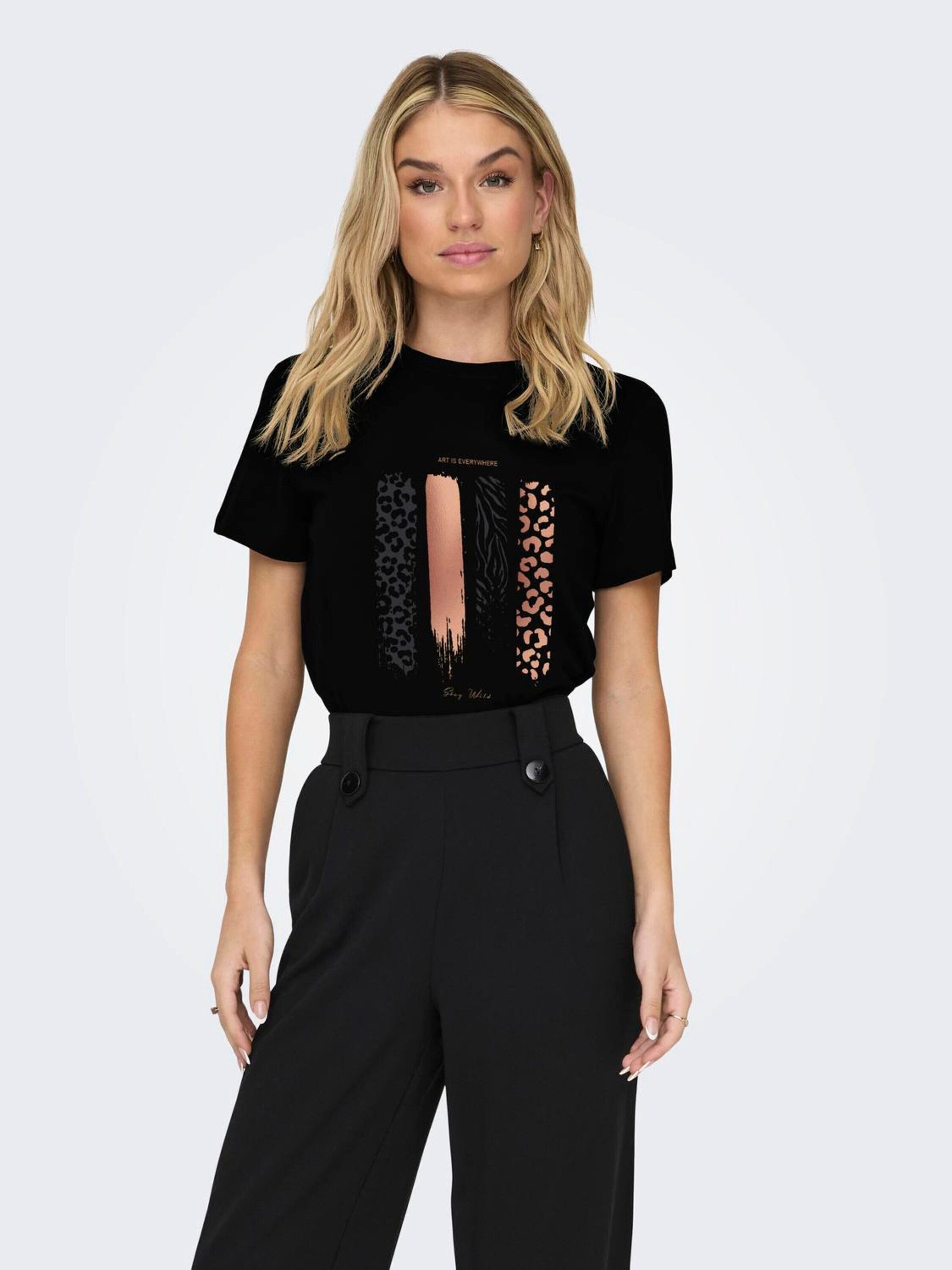 ONLY T-Shirt KITA (1-tlg) Pailletten