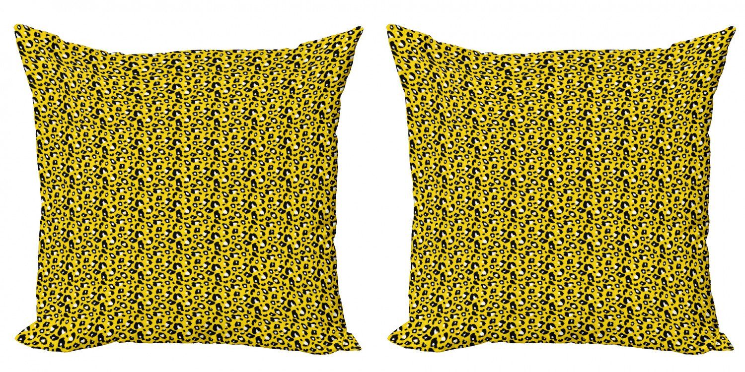 Kissenbezüge Modern Accent Digitaldruck, Kunst verrückte Stück), Doppelseitiger (2 Abakuhaus Leopard-Kunst