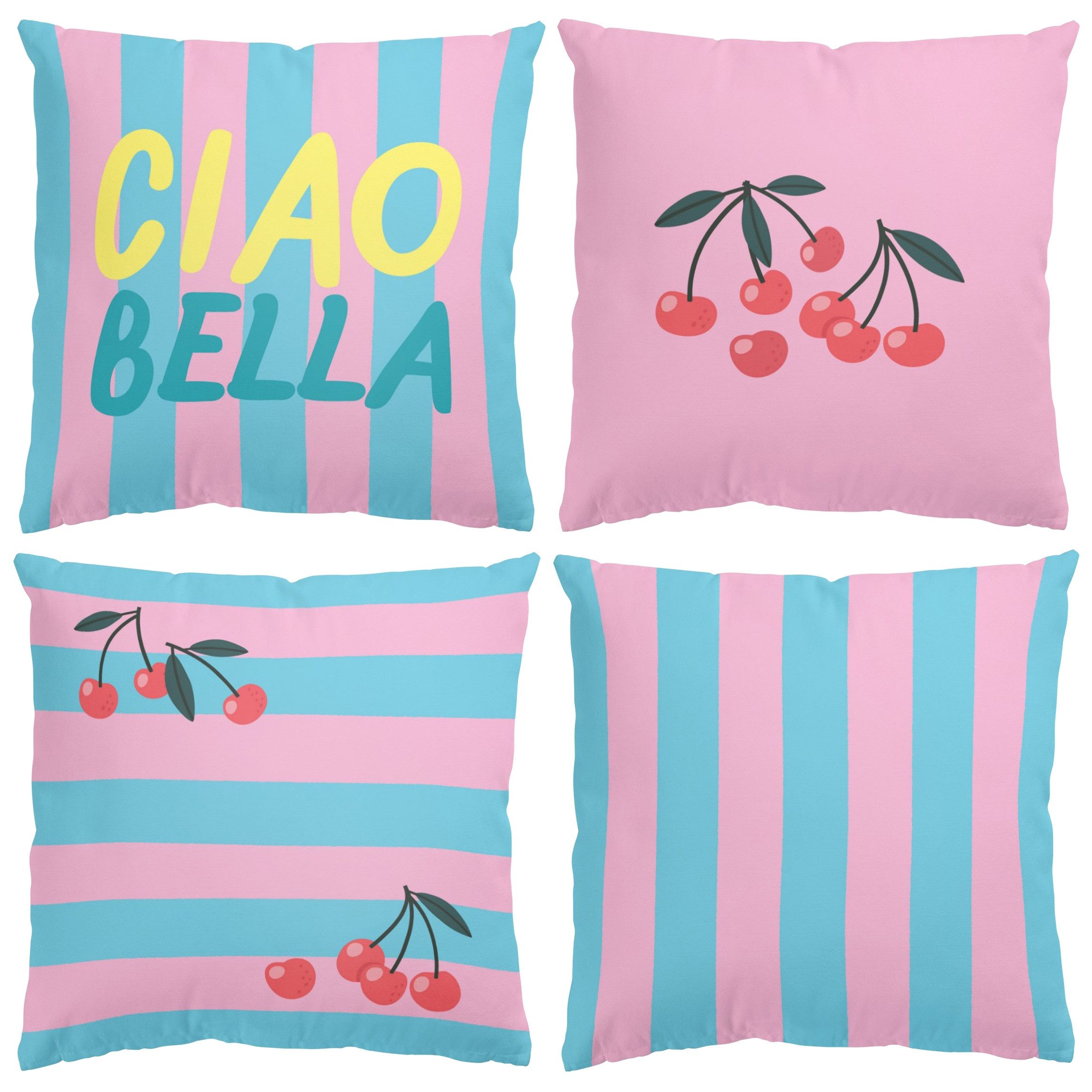 Bilderdepot24 4-teilig drinnen Kissenhülle/ Sofakissen/ Zierkissen Kissenhülle bunt, Bezug mit / ohne Füllung Zierkissen Outdoor Sofa Bett