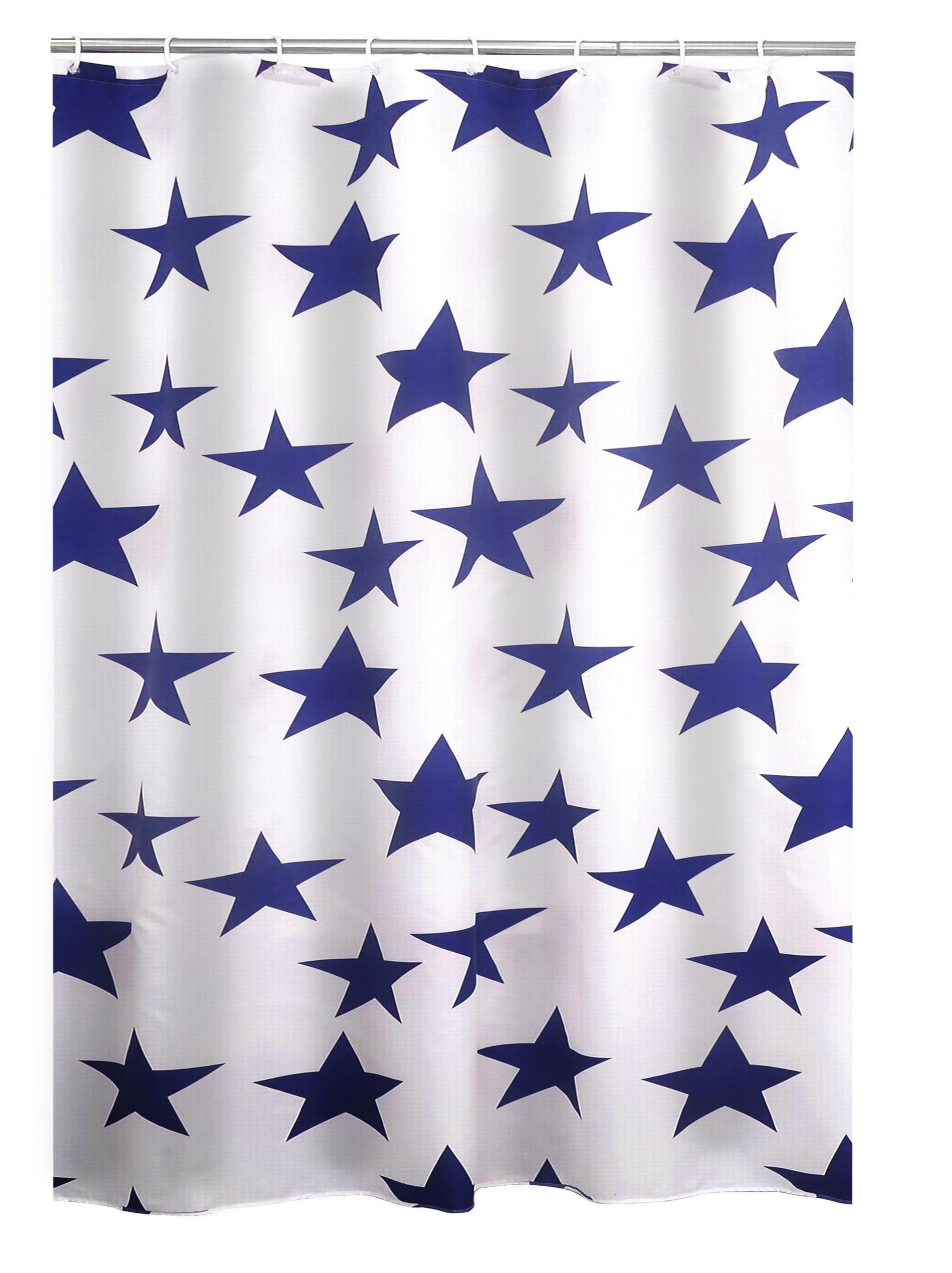 Ridder Duschvorhang Star blau Breite 180 cm