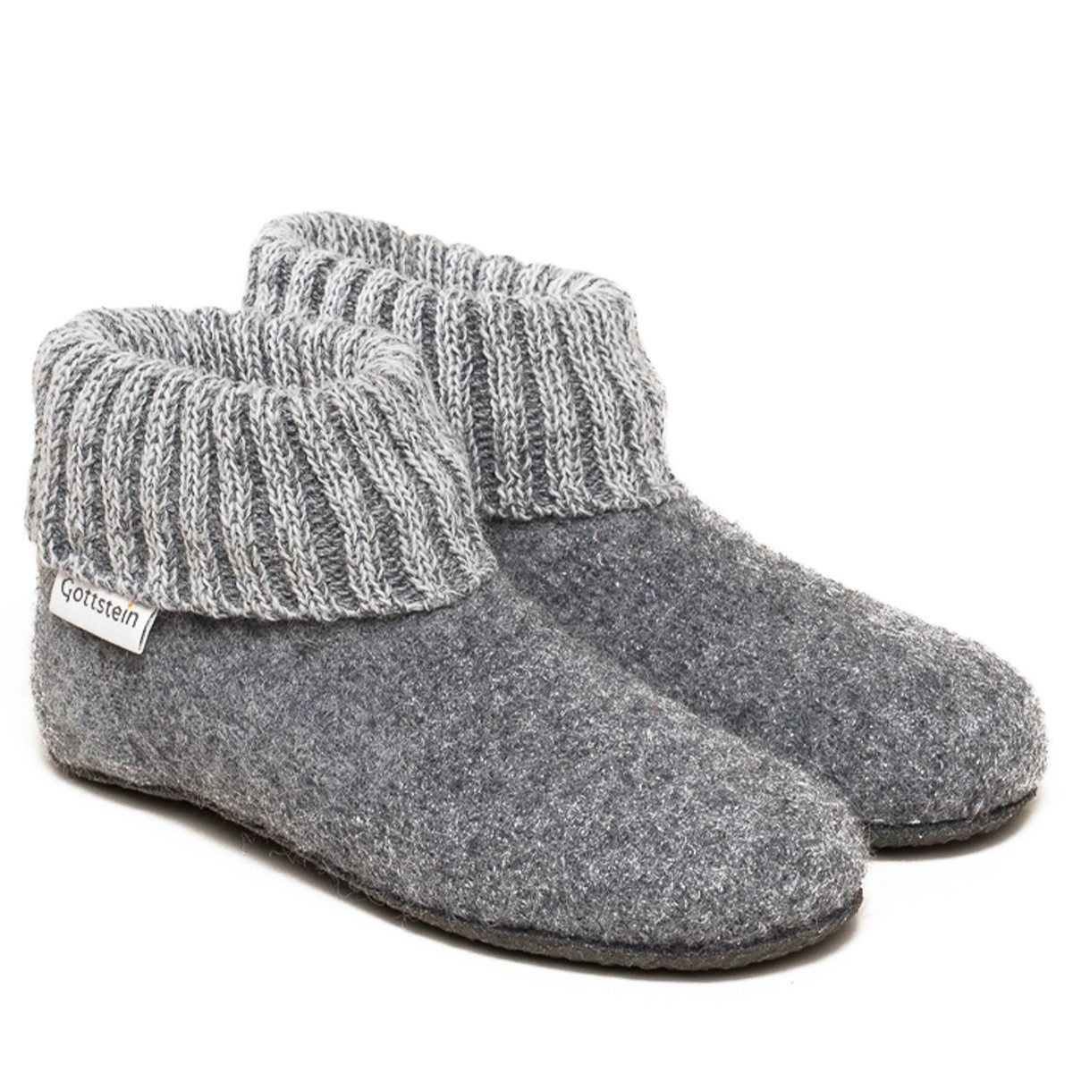 Gottstein Alpine Boot FE Hüttenschuhe (1-tlg) Hüttenschuh - Hausschuh mit optimaler Passform, Rutschfeste Sohle