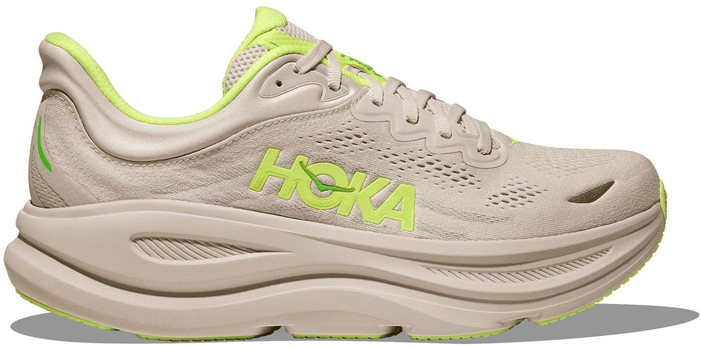 Hoka One One M BONDI 9 GROUT / NEON YUZU Laufschuh
