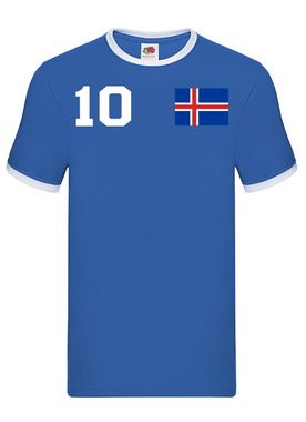 Blondie & Brownie T-Shirt Herren Island Iceland Sport Trikot Fußball Handball Meister WM EM