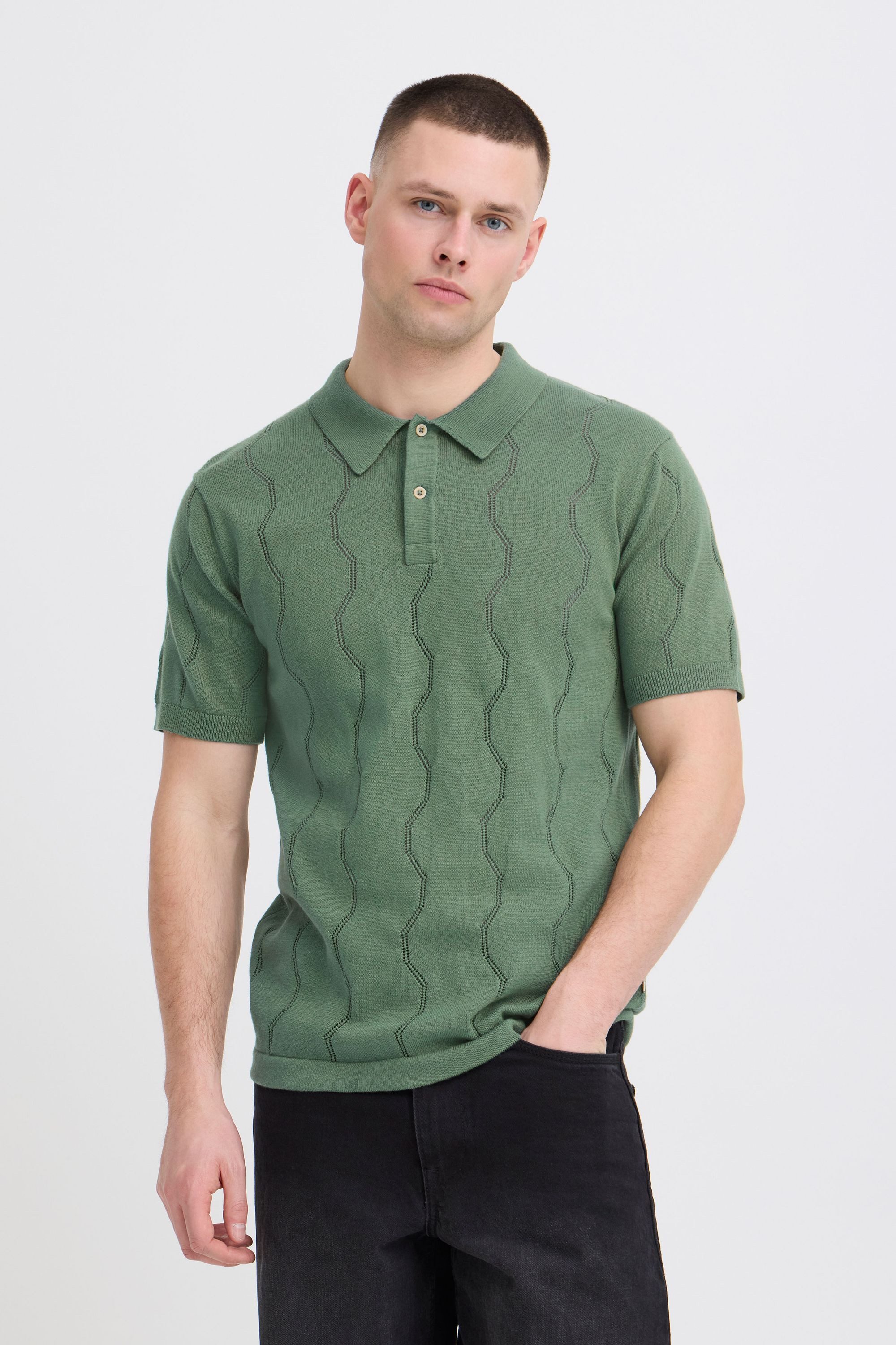 Blend Poloshirt BHDuran Knit Modernes Poloshirt mit Lochstrickmuster