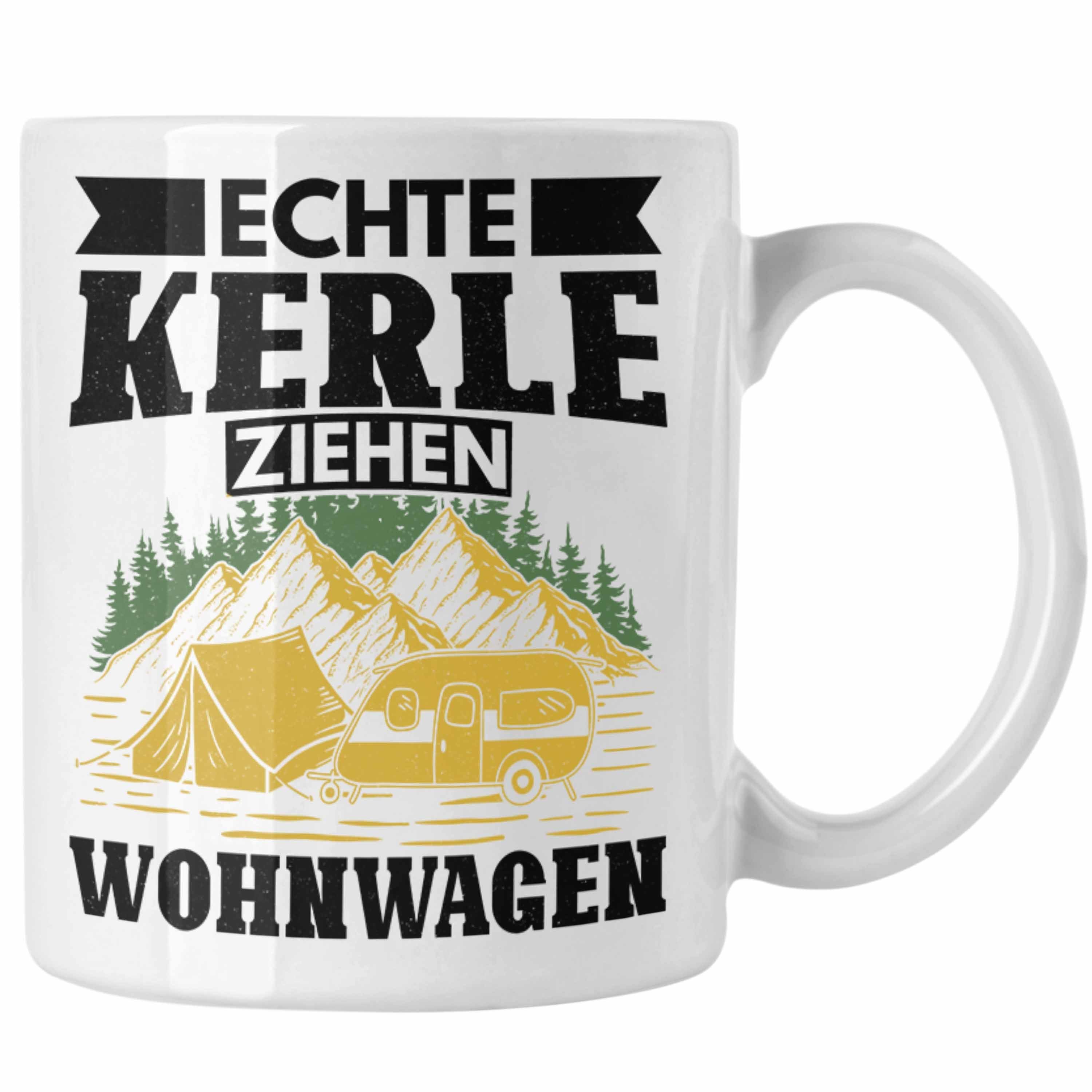 Lustig Tasse Trendation Geschenkidee Weiss Tasse Trendation Geschenk Wohnmobilfahrer Ziehen Kerle Camper Wohnwagen - Wohnmobil Echte