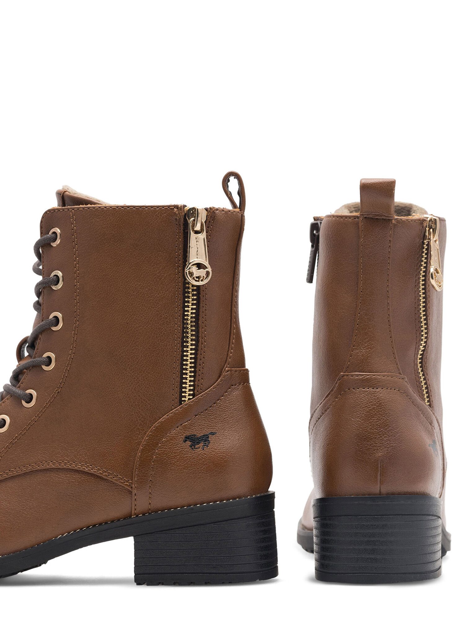 MUSTANG Mustang Schnürschuhe Damen 1402-502 Braun Schnürboots