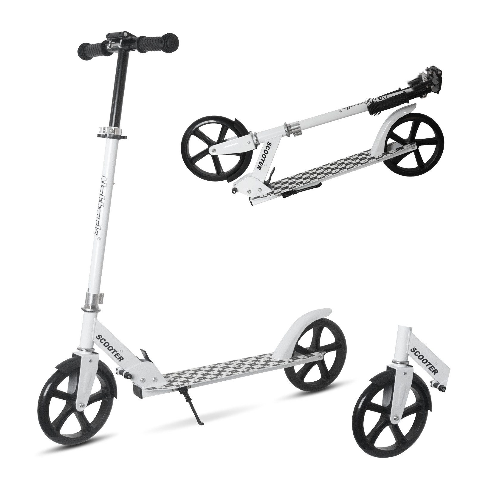 Scooter Klappbarer Kickscooter für Kinder und Erwachsene, bis 100 kg Traglast
