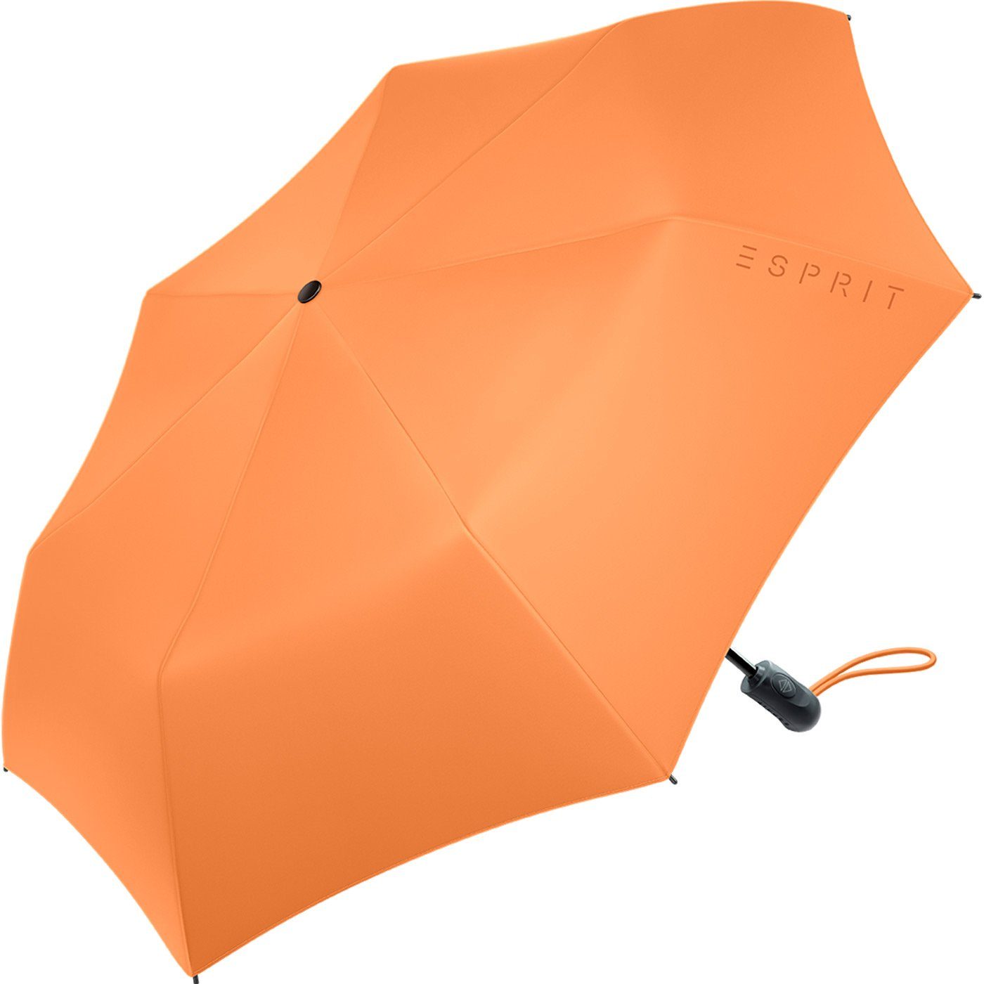Esprit Taschenregenschirm Damen Easymatic Light und neuen orange den Auf-Zu FJ stabil Trendfarben Automatik praktisch, in 2023