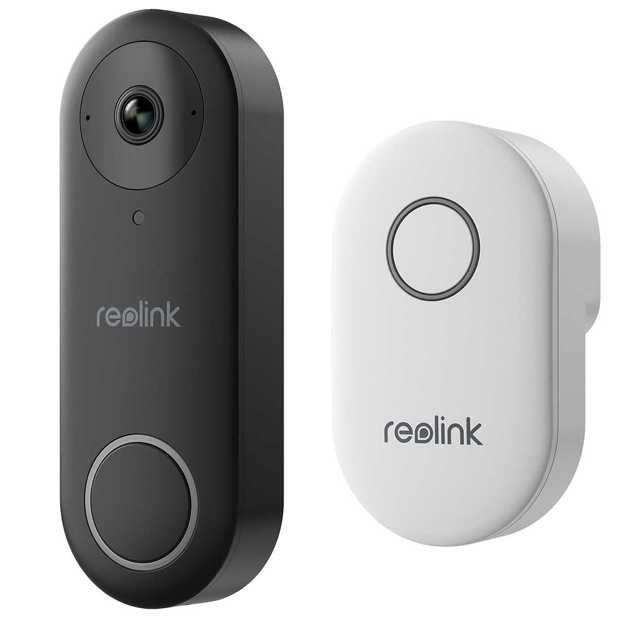Reolink Video Doorbell WiFi intelligente 2K+ 5 MP Video-Türsprechanlage  (2-tlg., Personenerkennung, Zwei-Wege-Audio)