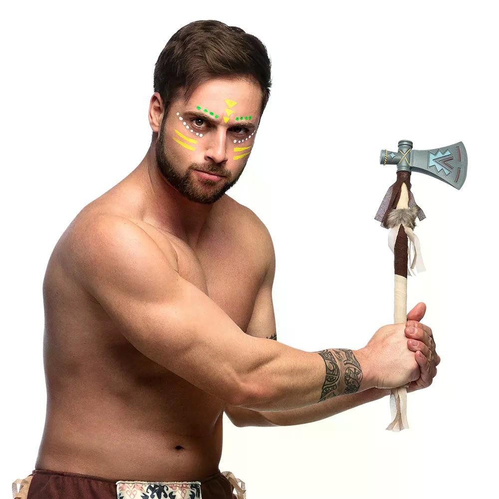 Kostüm Tomahawk Axt 45 cm Wilder Westen Kostüm-Zubehör für Karneval