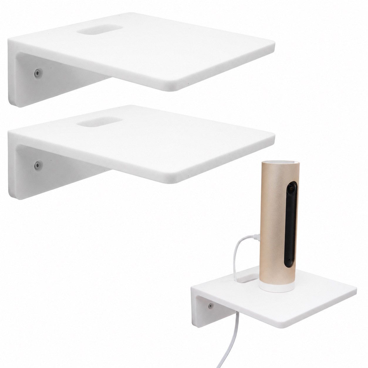 TSB Werk Wandregal 2x Wandregal Wandhalterung Bücherregal Hängeregal für Kamera Box Lauts, Kamera, Box, Lautsprecher, Lampe