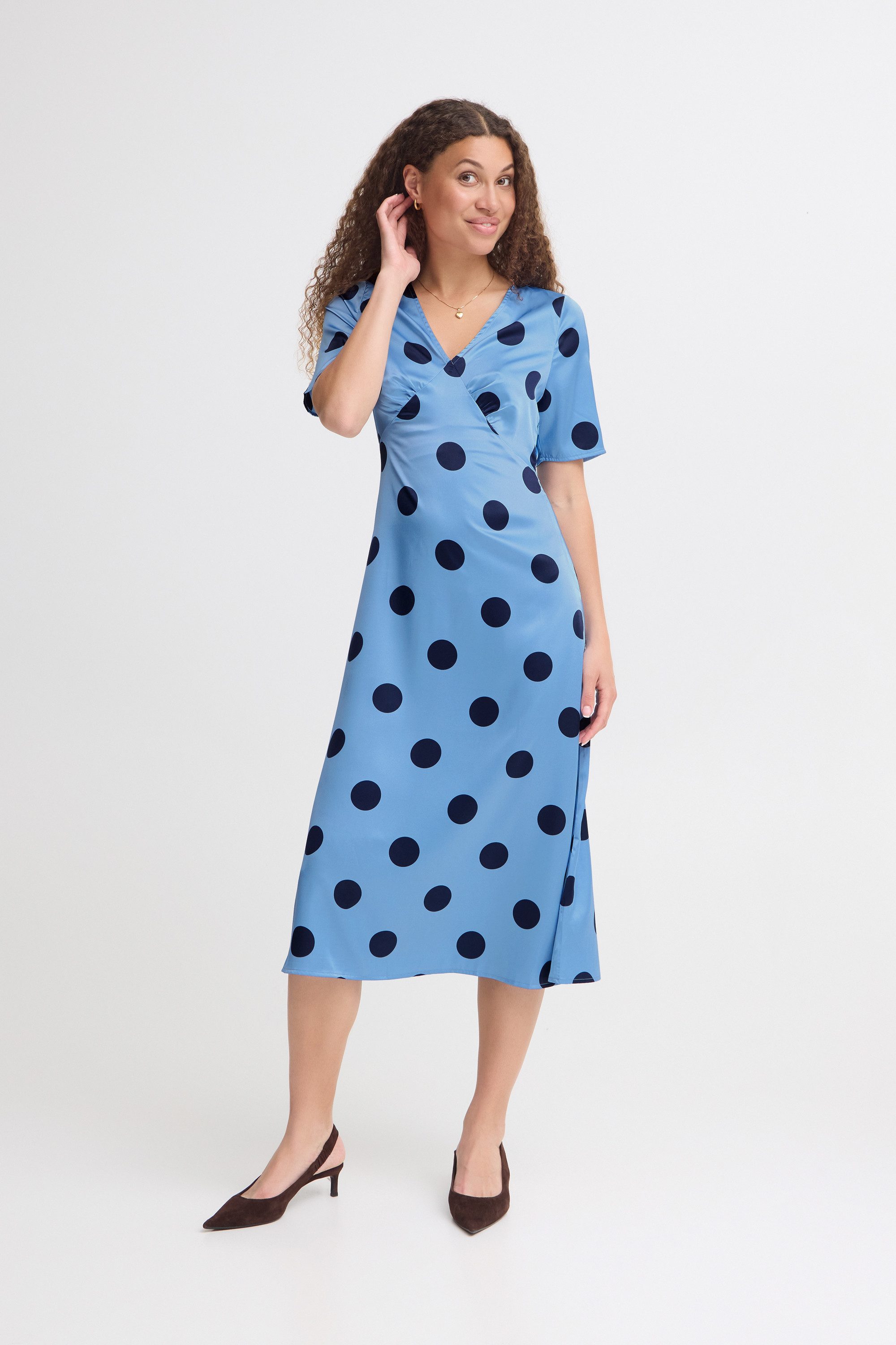 ICHI Jerseykleid Freizeitkleid IHALIANA
