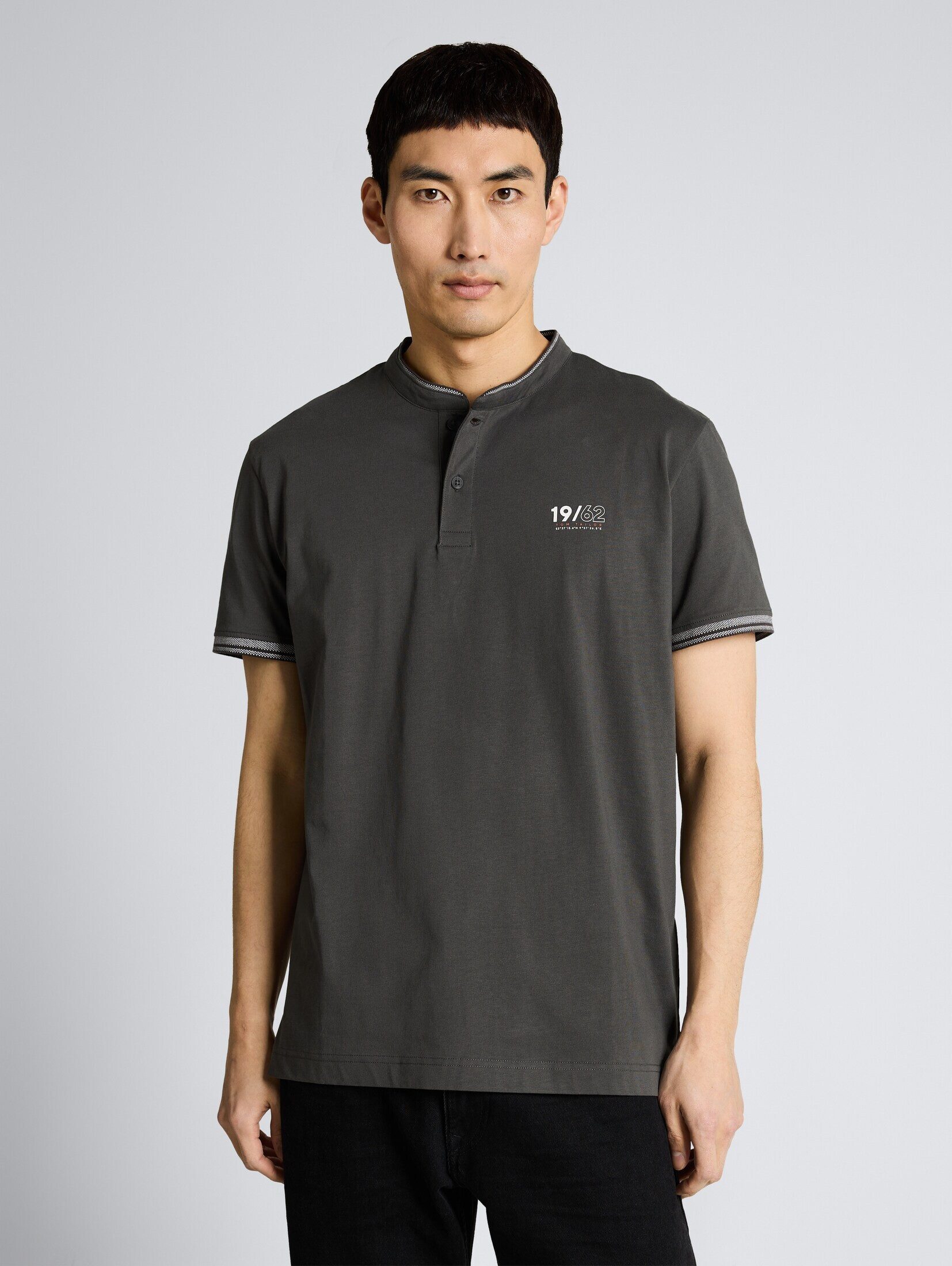 TOM TAILOR Poloshirt Poloshirts Poloshirt mit Stehkragen