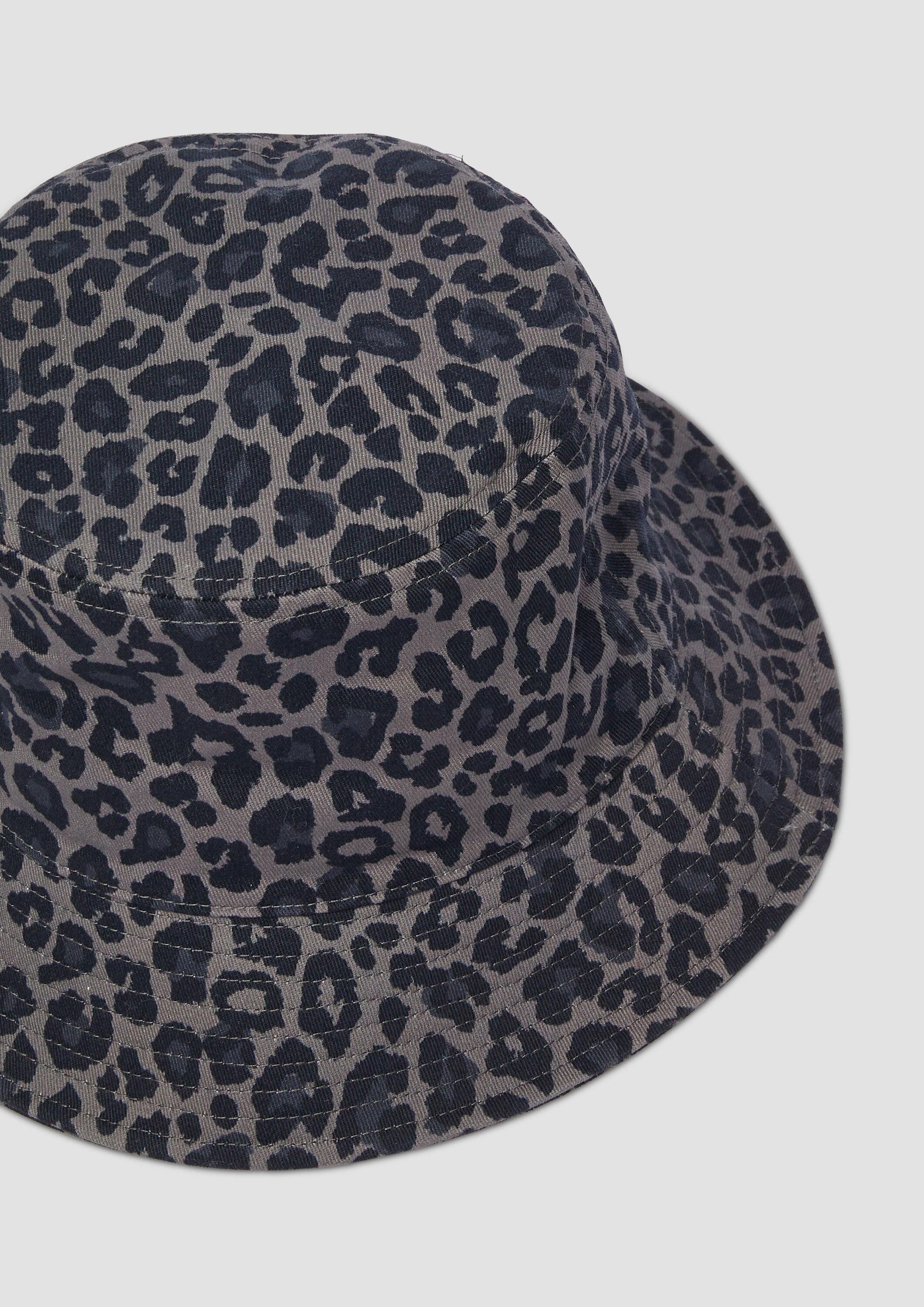 s.Oliver Filzhut Hut  Bucket Hat mit Animal-Muster