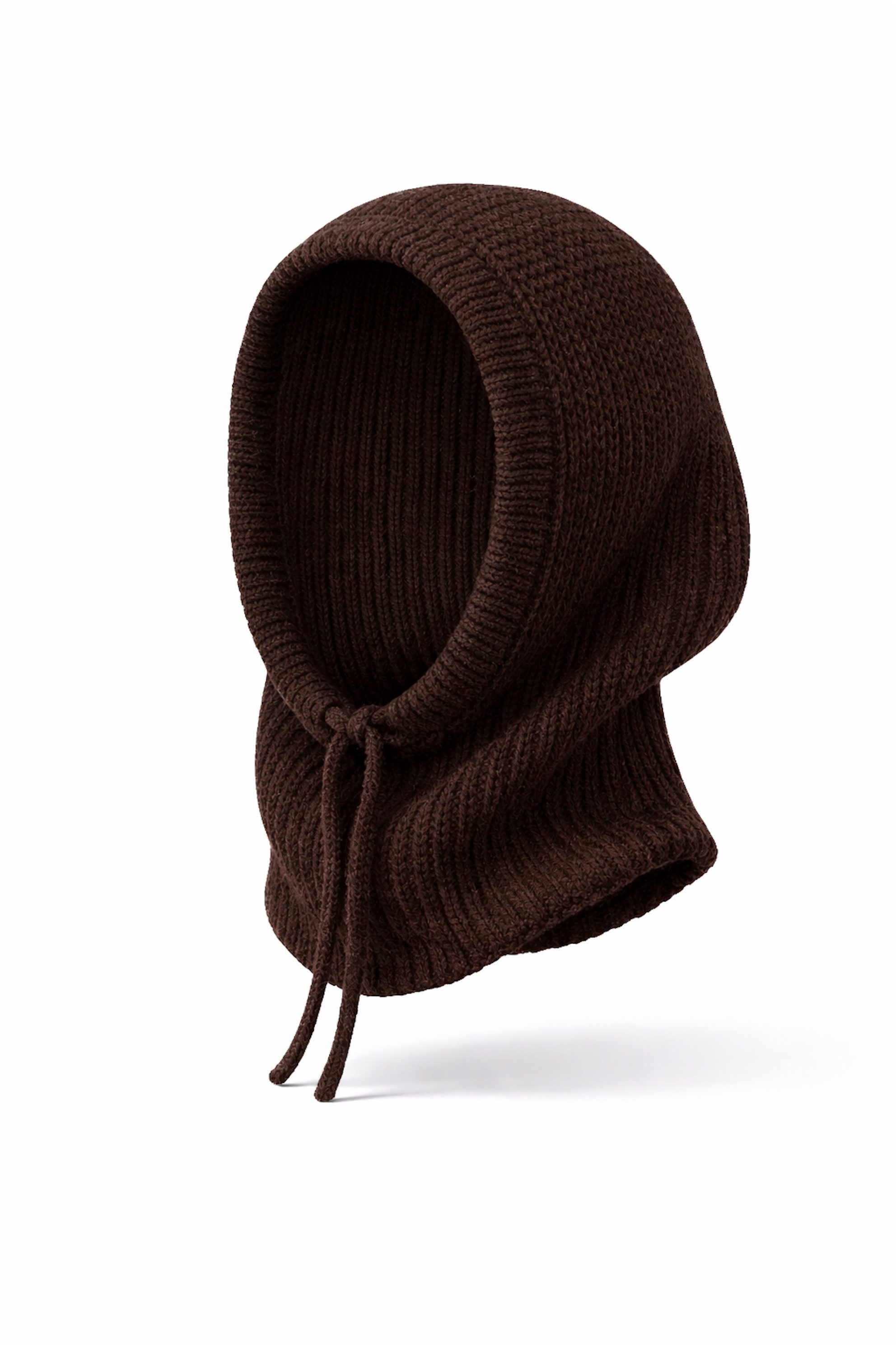 Worldclassca Strickmütze Worldclassca Balaclava Strickmütze Skull Kordelzug Winter Kapuzenschal Neue Kollektion - Stilvolle und gemütliche Strickmode für Damen