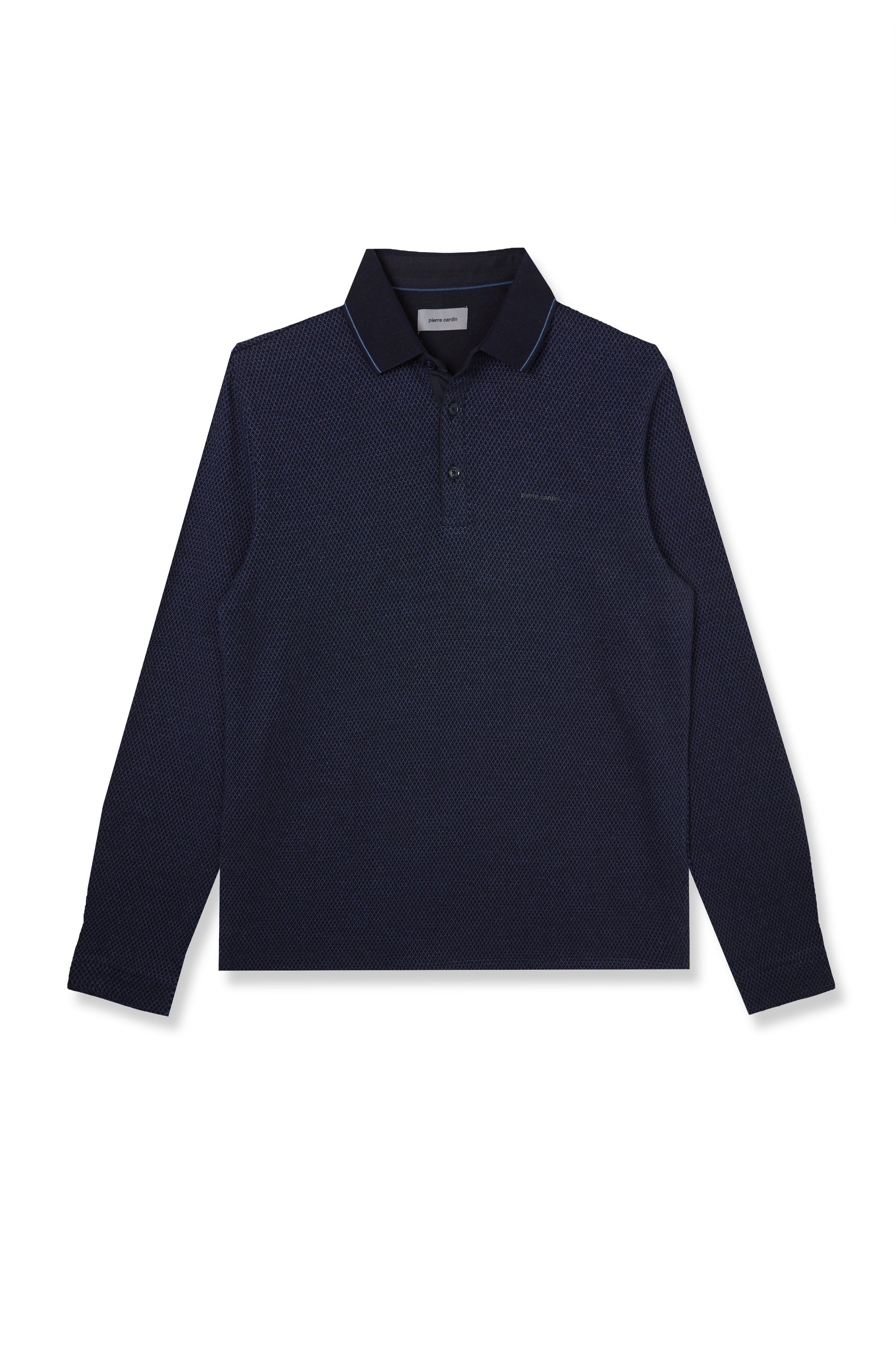 Pierre Cardin Langarmshirt 6124 Blue Horiz | Sweatshirts