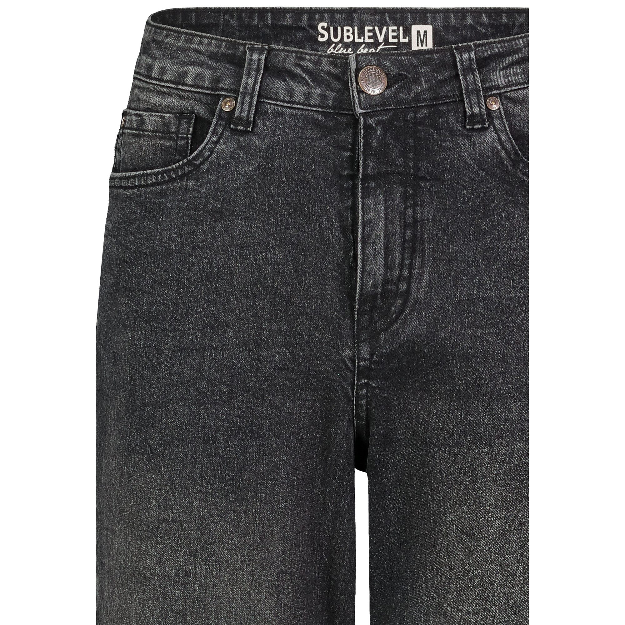 SUBLEVEL Weite Jeans Damen Jeans High Waist weiter Schnitt bequem und dehnbar