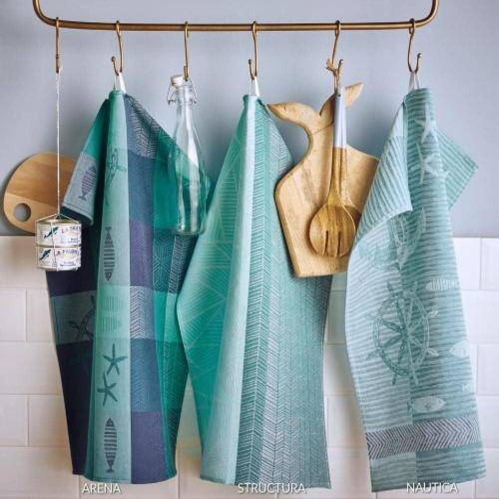 sander table + home Geschirrtuch Arena aqua 50 x 70 cm, (1x Geschirrtuch), günstig online kaufen