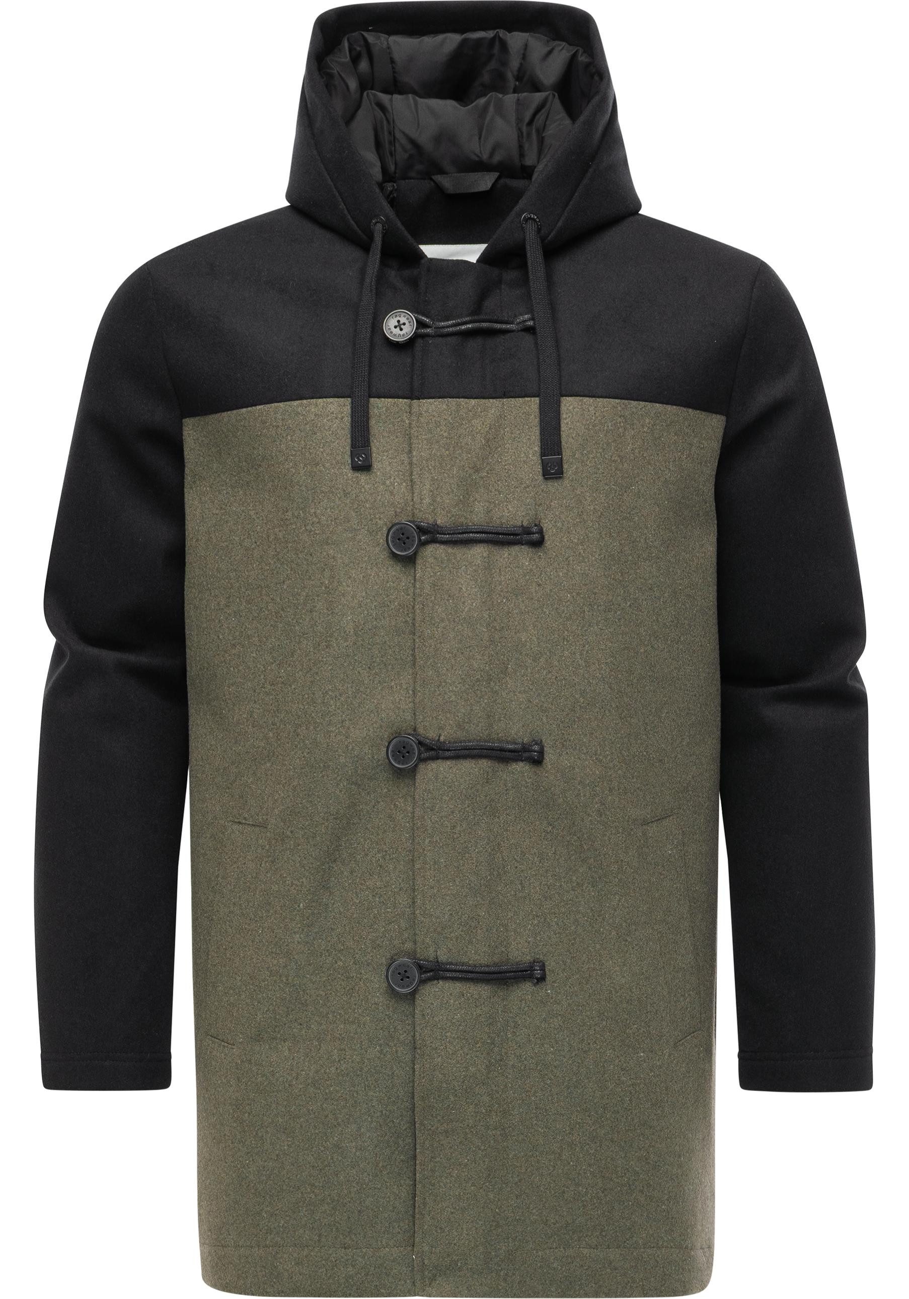 Ragwear Dufflecoat Dorvan YOUMODO Funktionaler Herren Fleece-Mantel