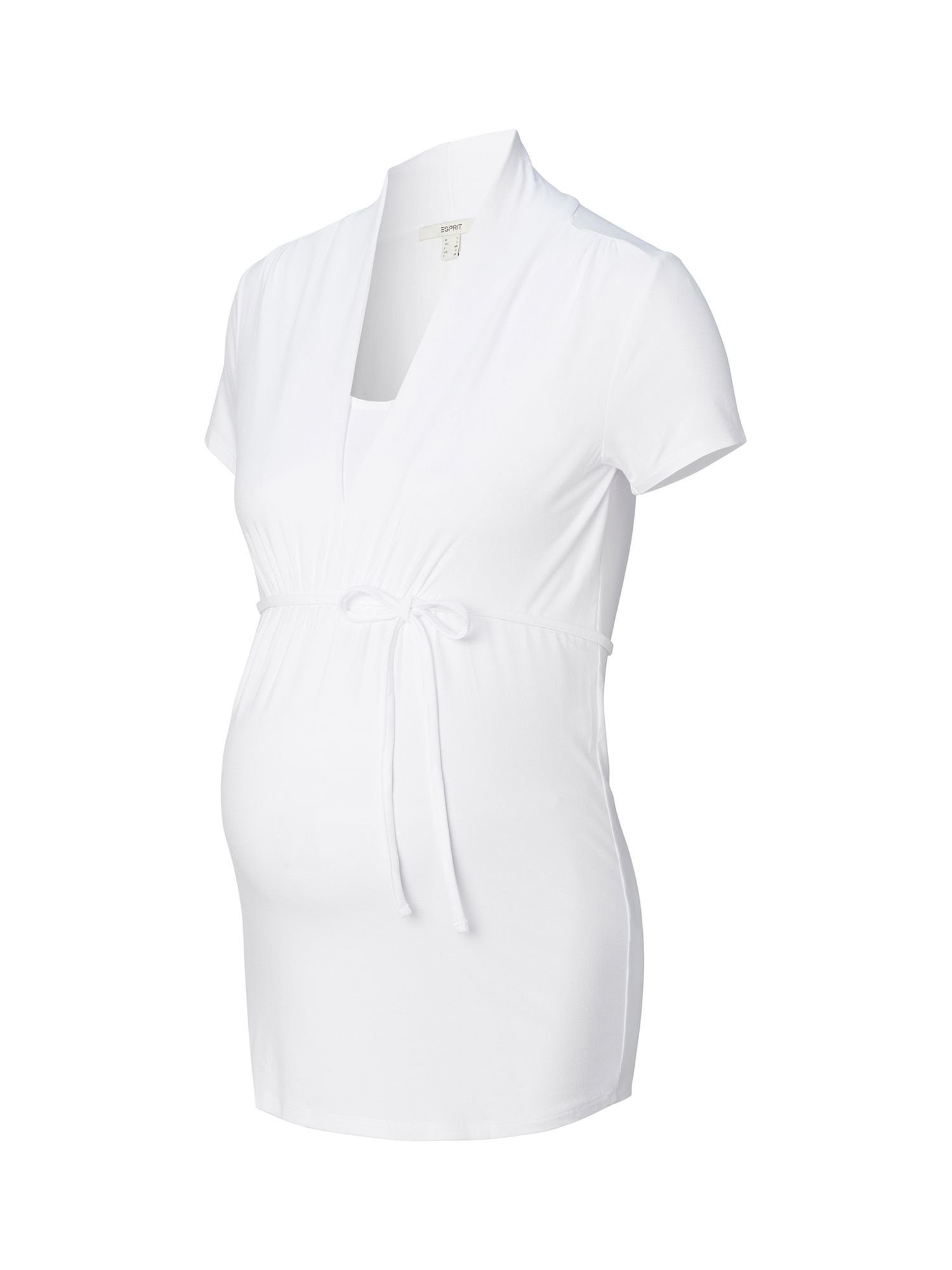 T-Shirt ECOVERO™ Umstandsshirt ESPRIT mit maternity WHITE Stillfunktion, LENZING™