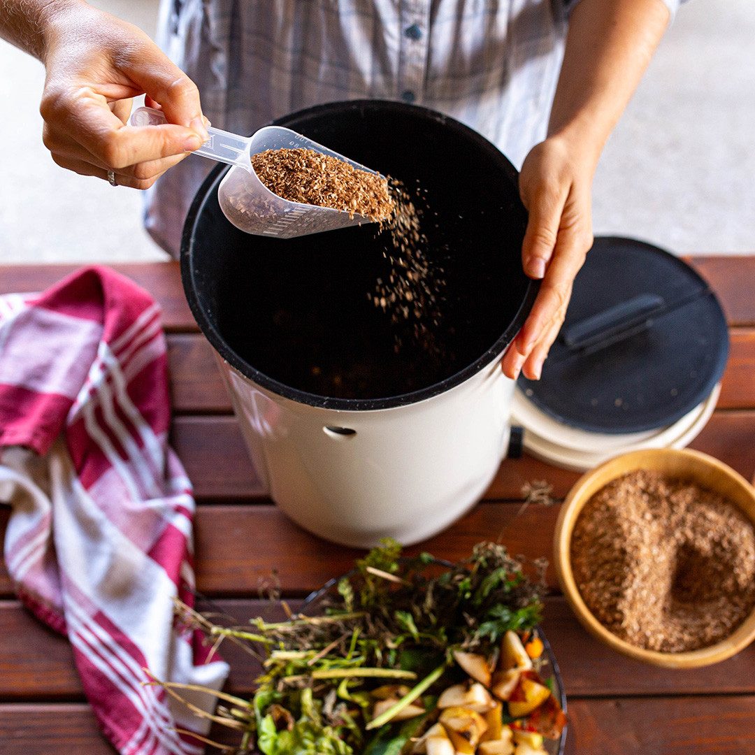 skaza Exceeding Expectations Biomülleimer Bokashi Organko 2, Küchenkomposter 9,6L Geruchsdicht Bokashi Fermentation mit Zubehör