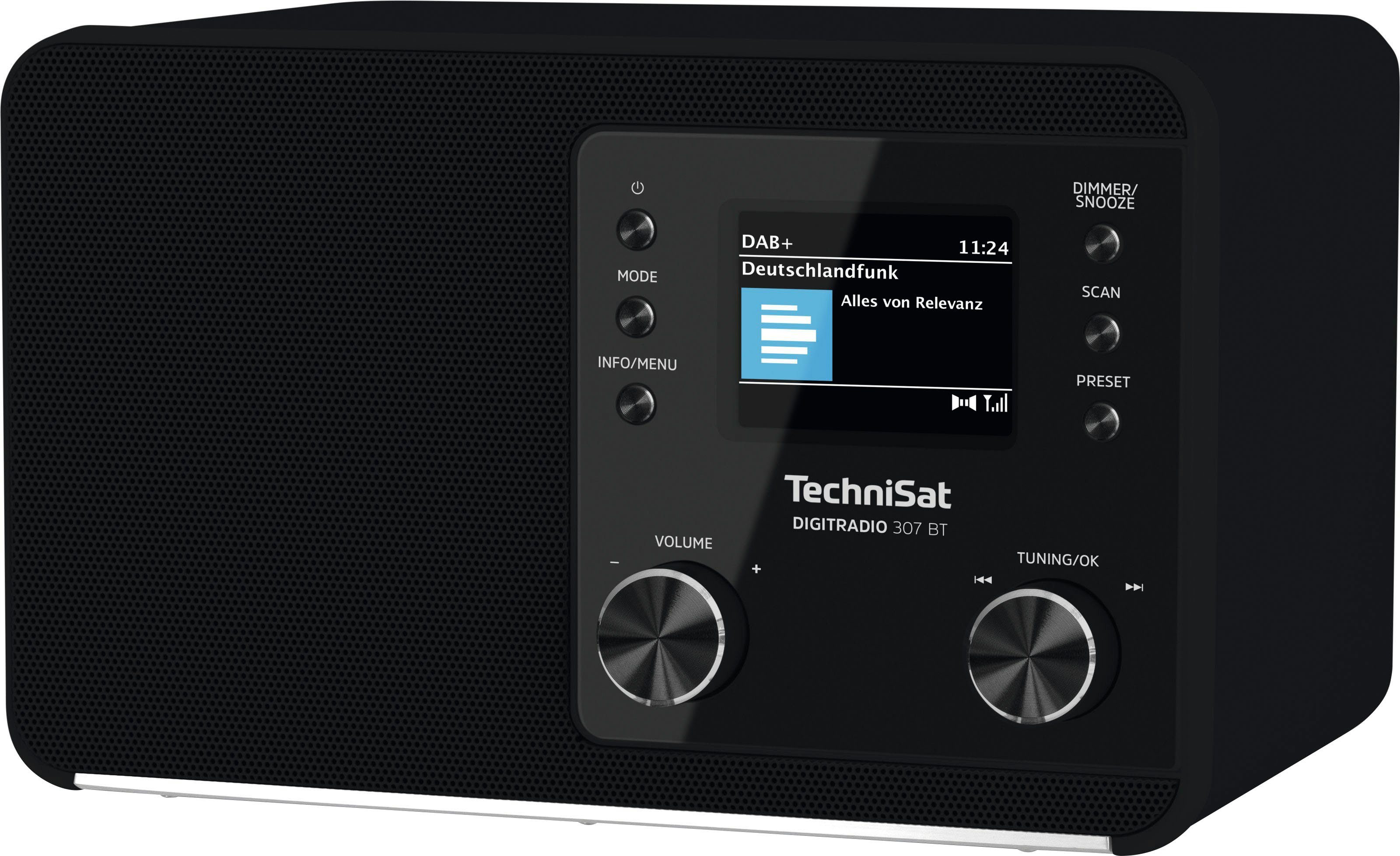 TechniSat DIGITRADIO 307 BT UKW mit schwarz RDS, W) (DAB), 5 (Digitalradio Radio