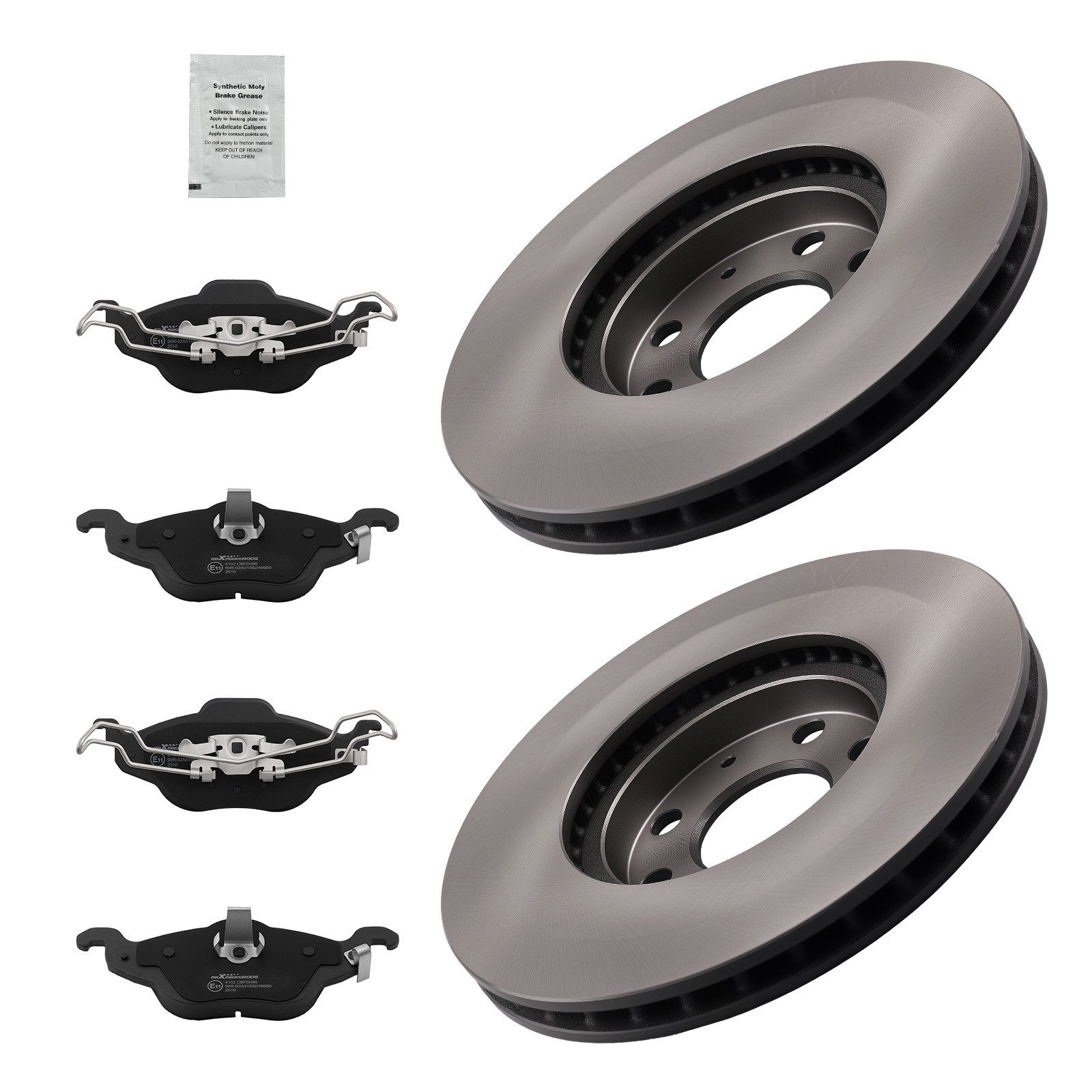 maXpeedingrods Bremsbelag, Bremsscheiben Bremsbeläge Vorne For Opel Astra G F70 T98 1998-05