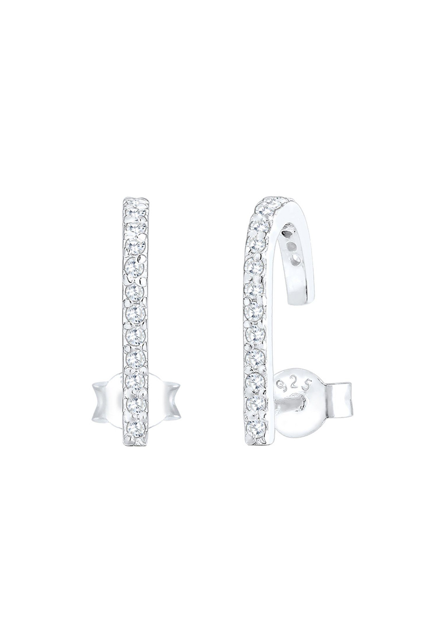 Elli Paar Ohrstecker Ohrstecker Suspender Zirkonia Weiß 925 Sterling Silber günstig online kaufen