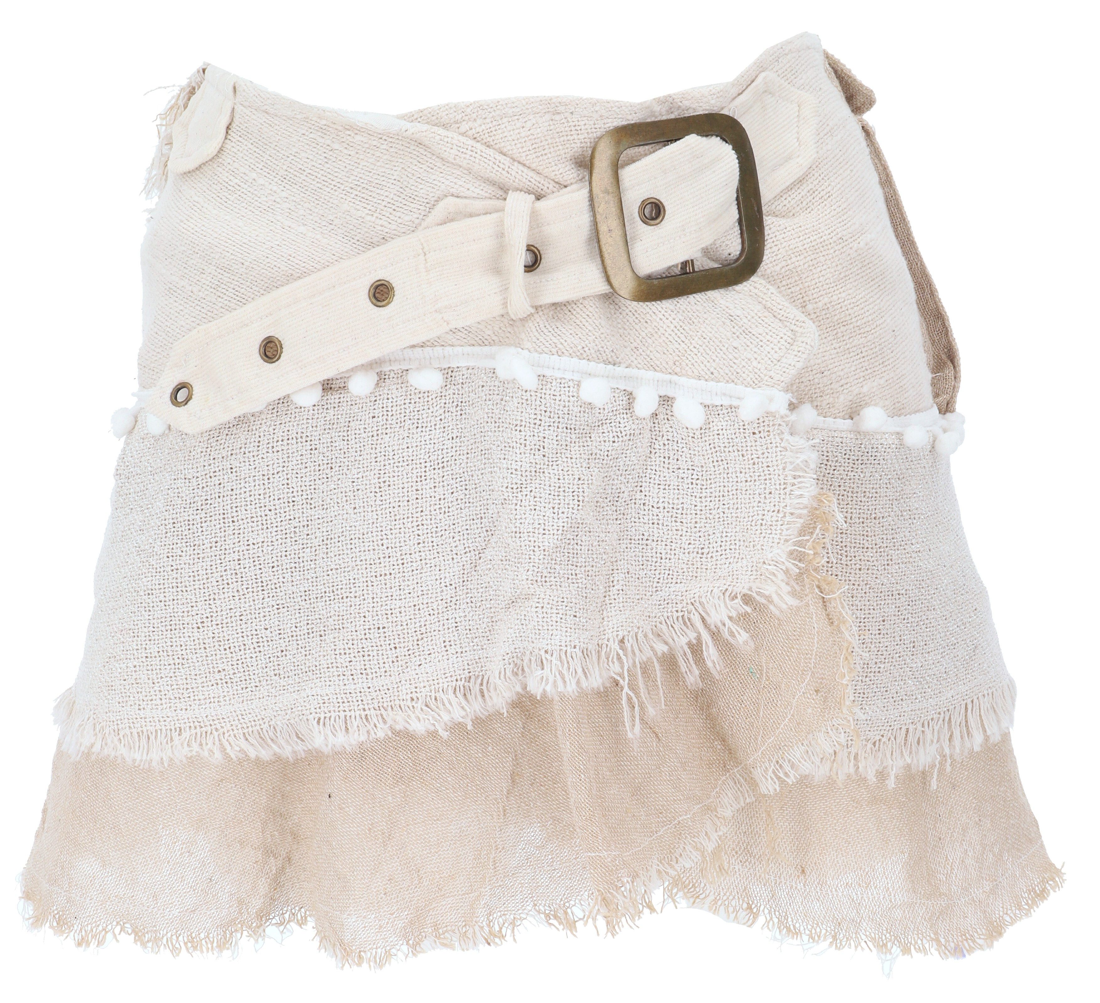 Guru-Shop Minirock Goa Minirock, Wickelrock, Tribal Cacheur,.. alternative Bekleidung