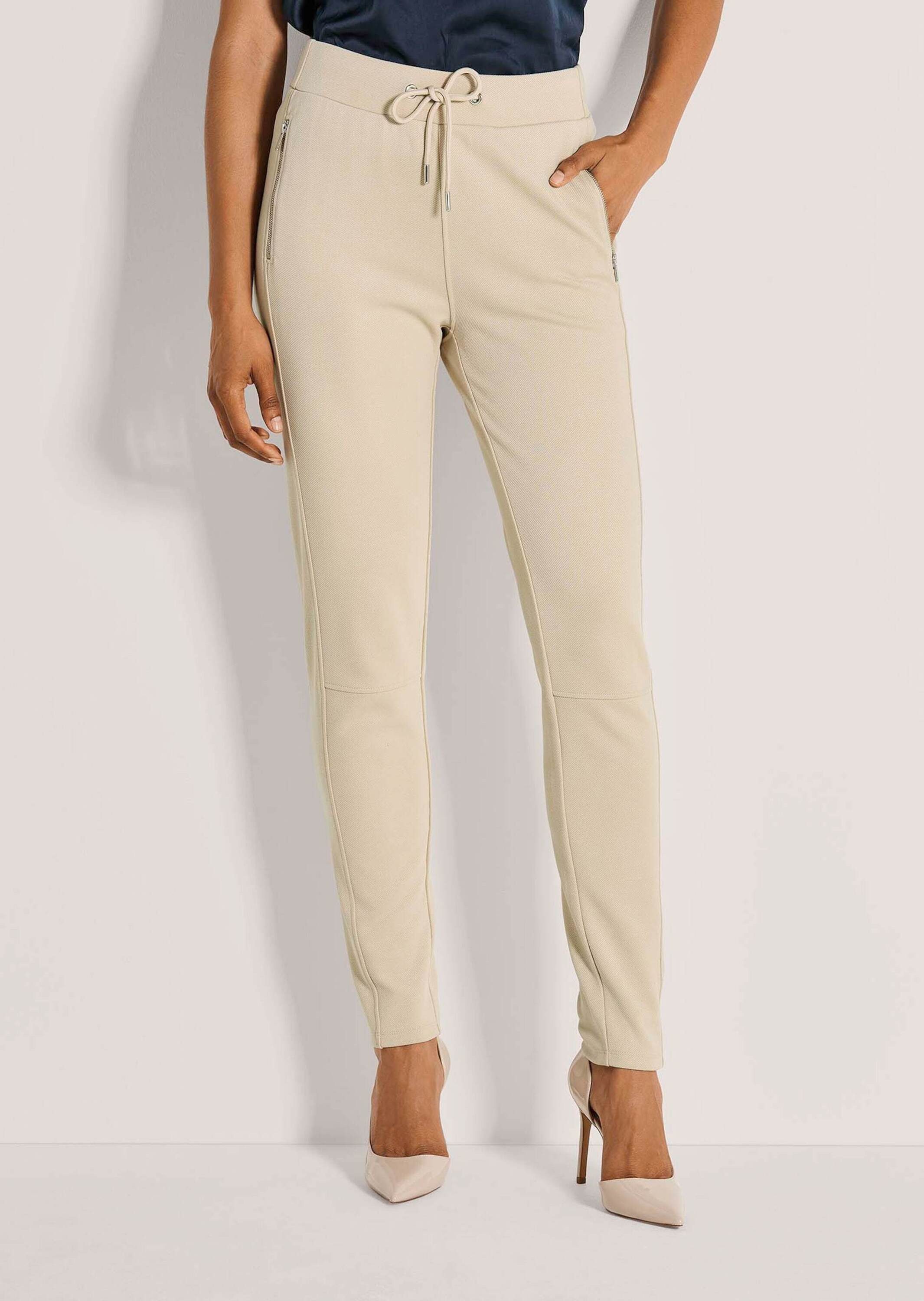 MADELEINE Jogger Pants Elastische Freizeithose mit Taschen Luxuriöser Joggp günstig online kaufen