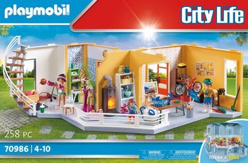 Playmobil® Konstruktions-Spielset Etagenerweiterung Wohnhaus (70986), City Life, (258 St), mit Licht, Made in Germany