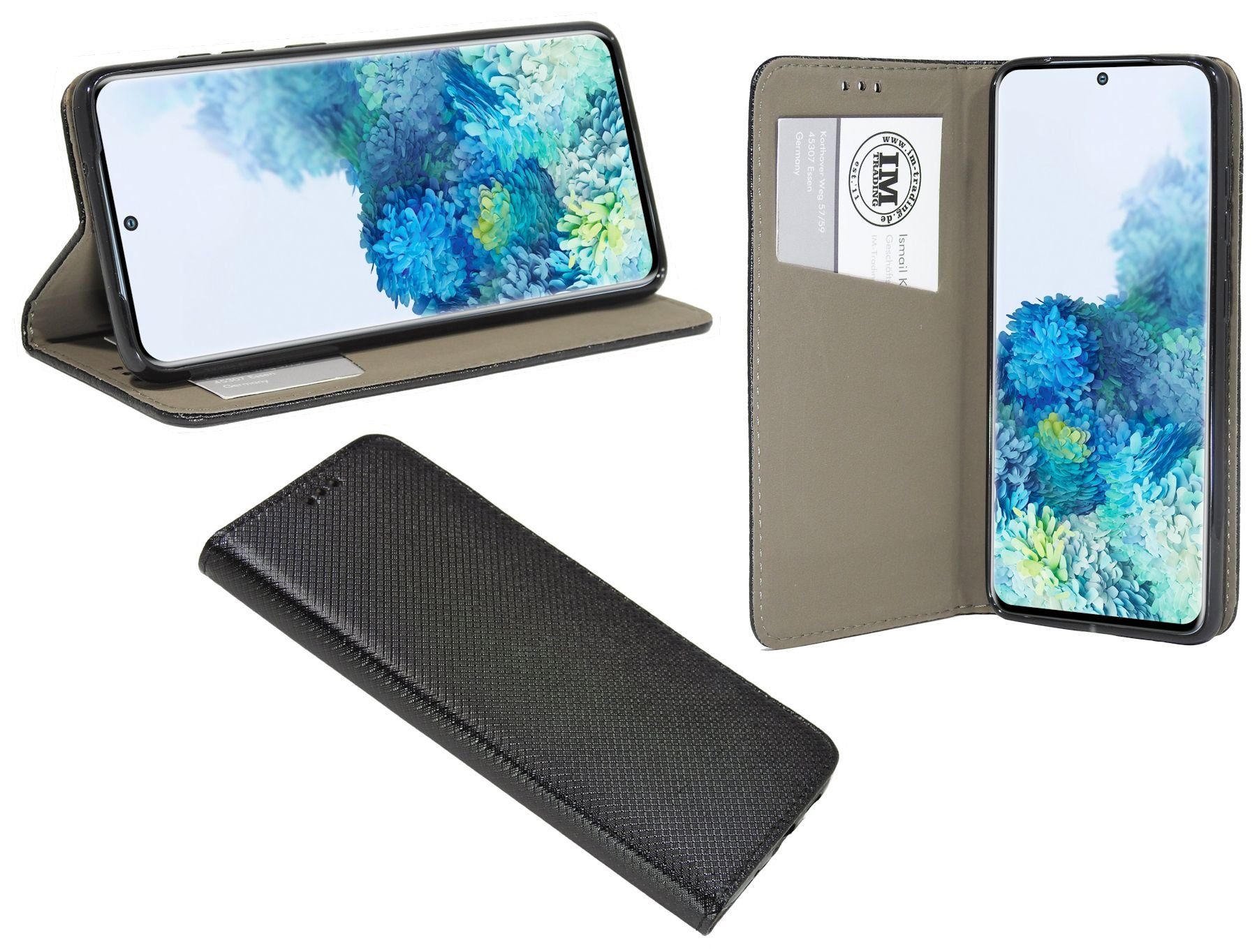 cofi1453 Handytasche Buch Tasche "Smart" (G780F) mit SAMSUNG Standfunktion, Hülle Etui FE S20 Schutzhülle kompatibel GALAXY Gold Handy Kartenfach mit Brieftasche