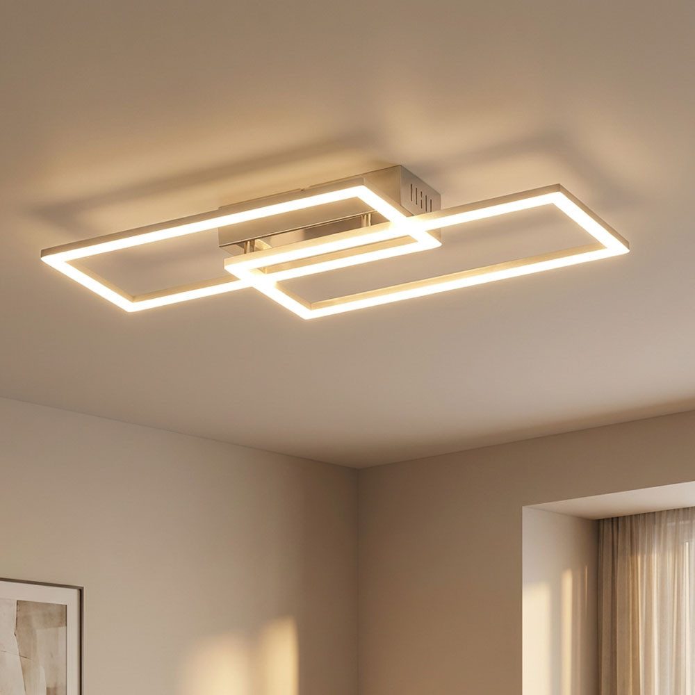 GLOBO LIGHTING LED Deckenleuchte, LED-Leuchtmittel fest verbaut, Warmweiß, LED Deckenlampe Wohnzimmerleuchte Deckenleuchte